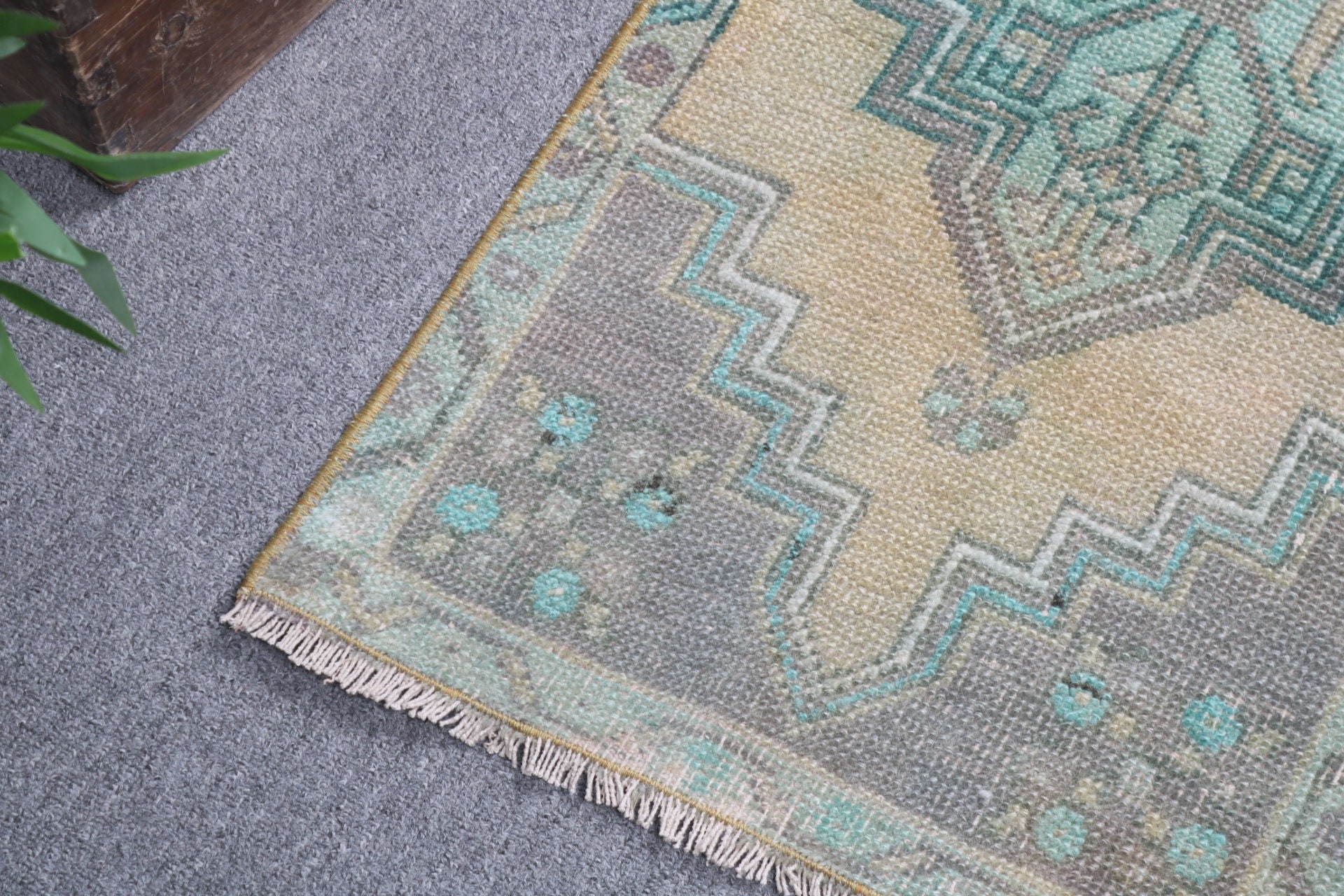 Green Neutral Rugs, Vintage Decor Rugs, Vintage Rug, Small Area Rug, Turkish Rugs, Cool Rugs, Entry Rug, Floor Rugs, 1.4x2.8 ft Small Rugs