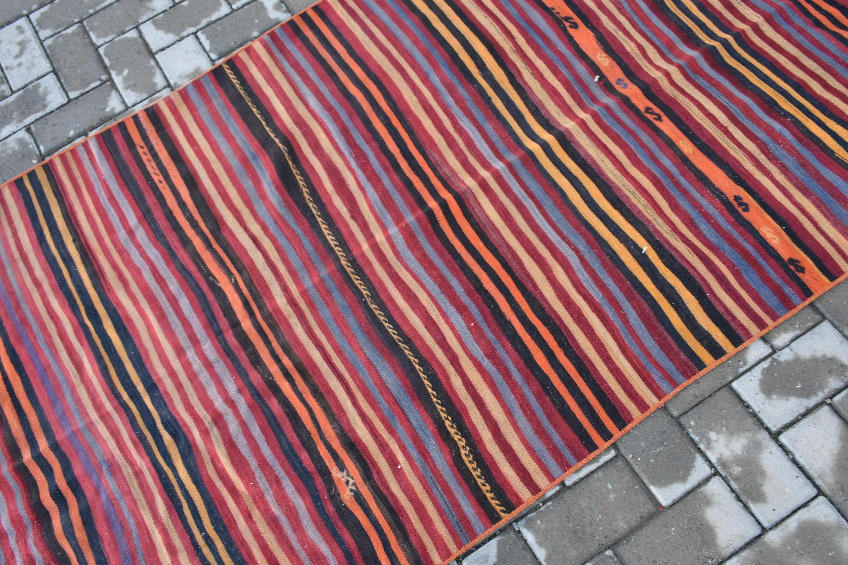 Koridor Halısı, Özel Halı, Yer Halısı, 3,6x11,1 ft Runner Halıları, Vintage Halı, Kırmızı Soğuk Halı, Anadolu Halıları, Kilim, Merdiven Halıları, Türk Halısı