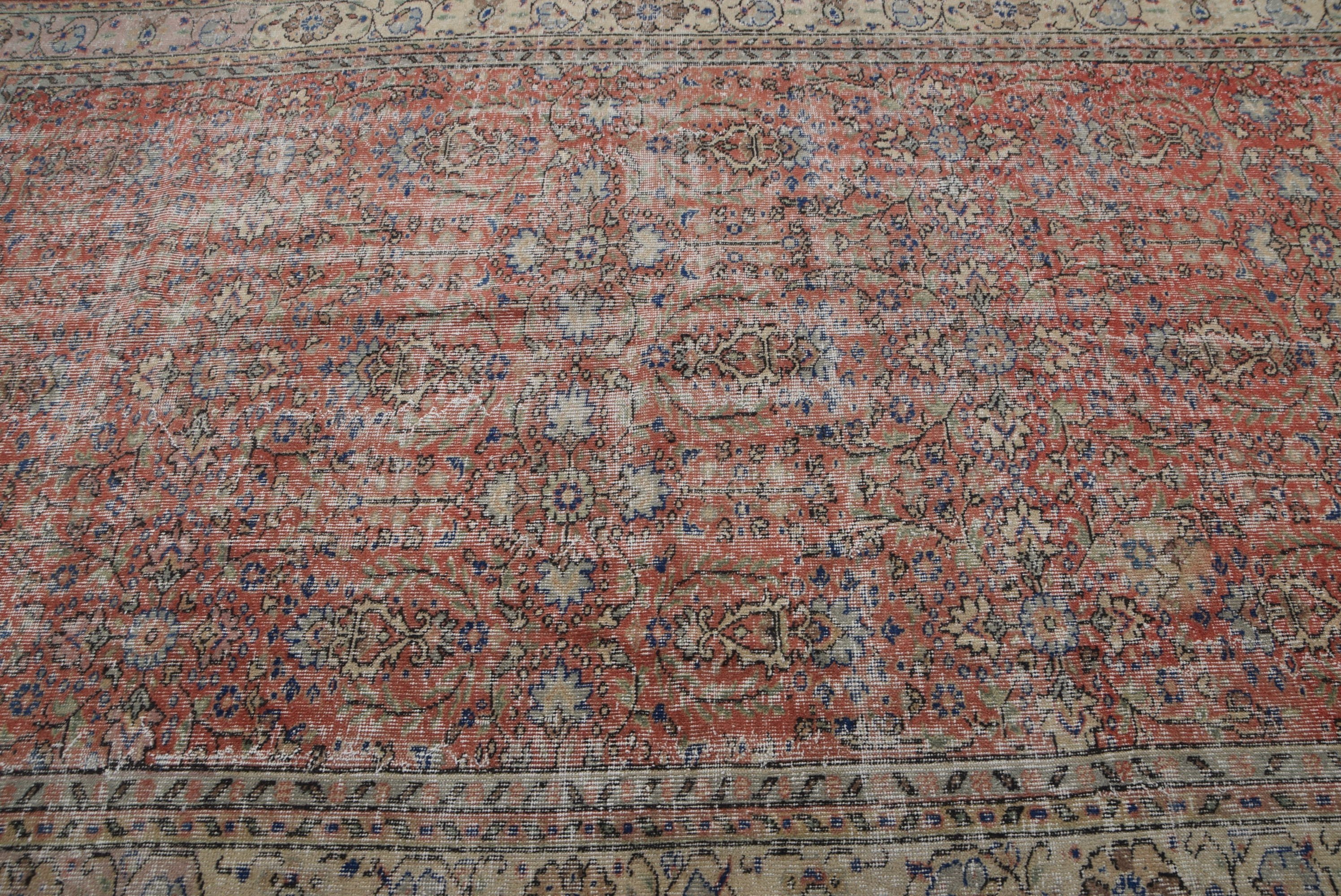 Living Room Rug, Turkish Rugs, Moroccan Rug, Red Kitchen Rugs, Dining Room Rug, Vintage Rug, Anatolian Rugs, 6.4x10.2 ft Large Rugs