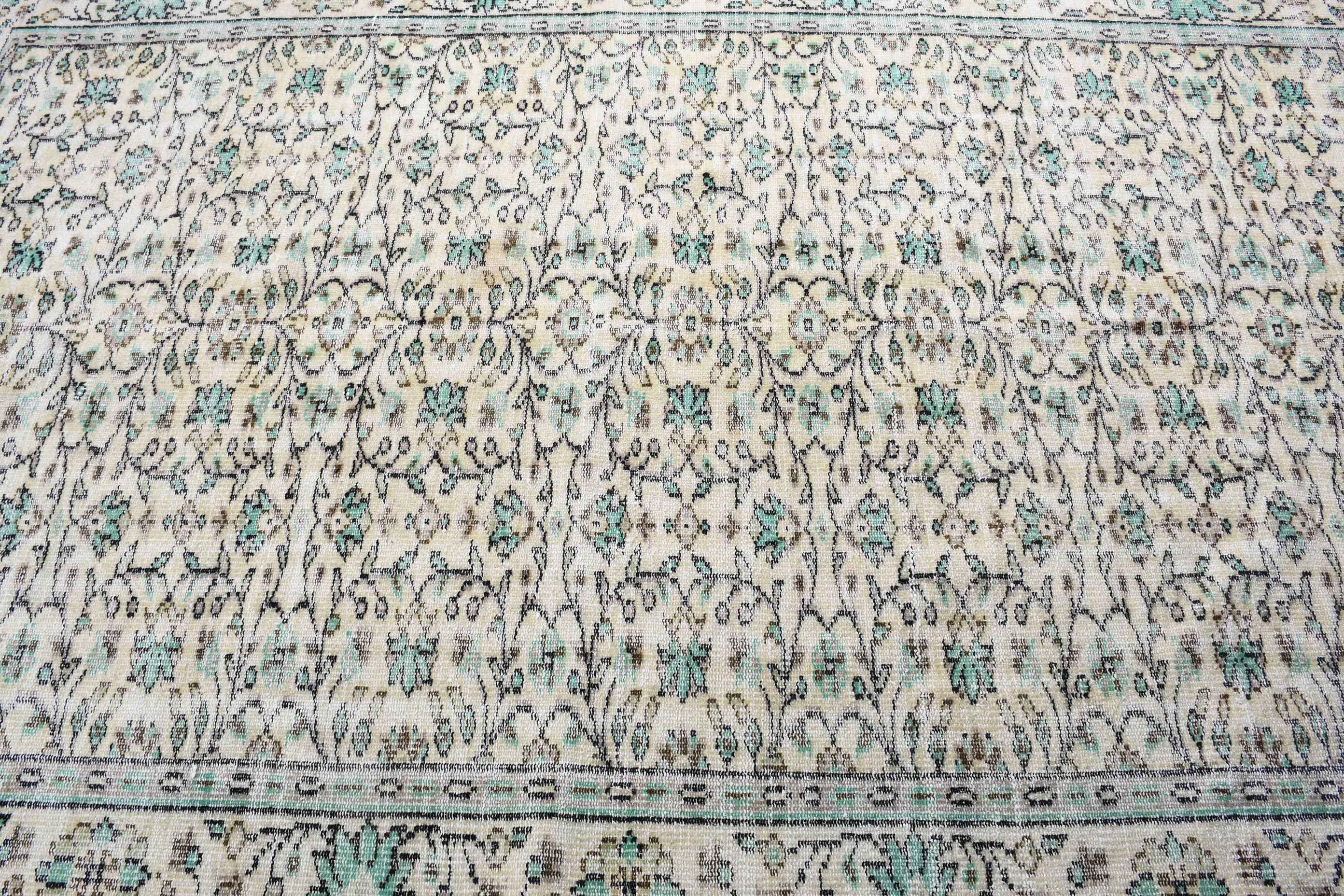 5.6x8.9 ft Large Rug, Floor Rug, Beige Moroccan Rug, Vintage Rug, Dining Room Rug, Anatolian Rug, Salon Rug, Turkish Rugs, Handwoven Rug