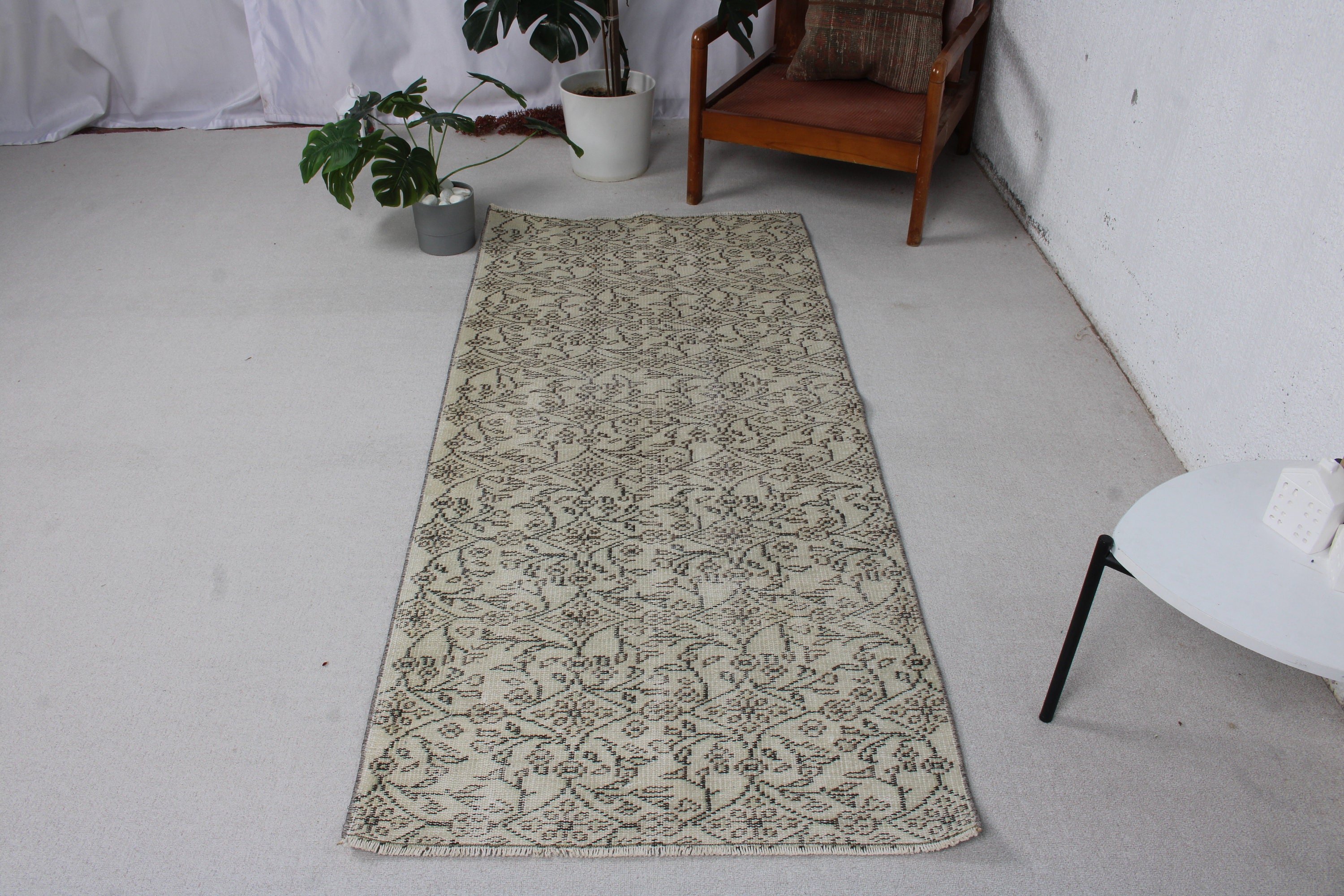 Türk Halısı, Kabile Halıları, Boho Vurgulu Halılar, Vintage Halı, 2,9x6,5 ft Accent Halı, Oushak Halıları, Bej Nötr Halılar, Mutfak Halısı, Yatak Odası Halıları