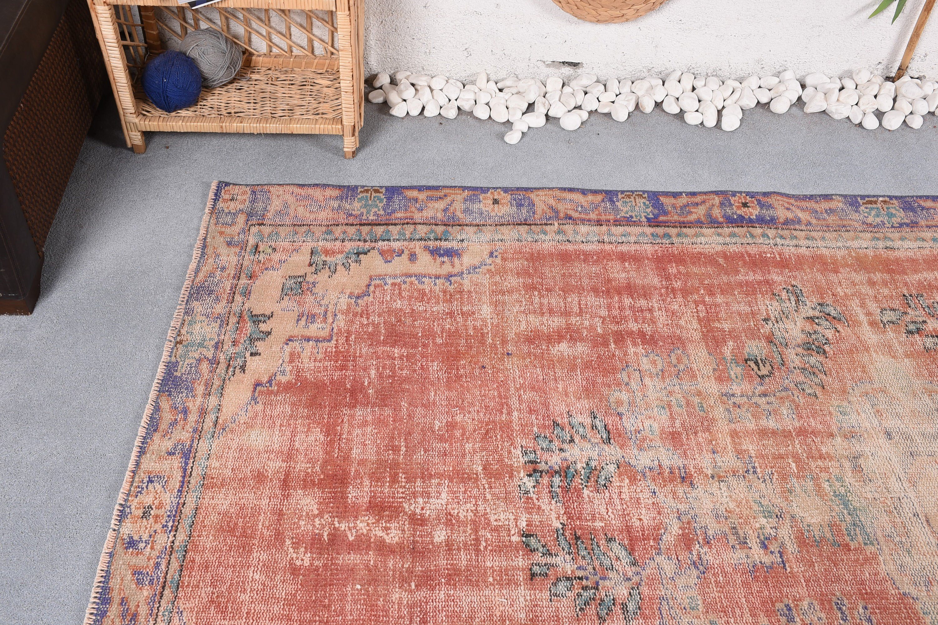 Vintage Rugs, 5.2x8.3 ft Large Rug, Salon Rug, Cool Rug, Living Room Rug, Vintage Decor Rug, Home Decor Rugs, Turkish Rugs, Red Bedroom Rug