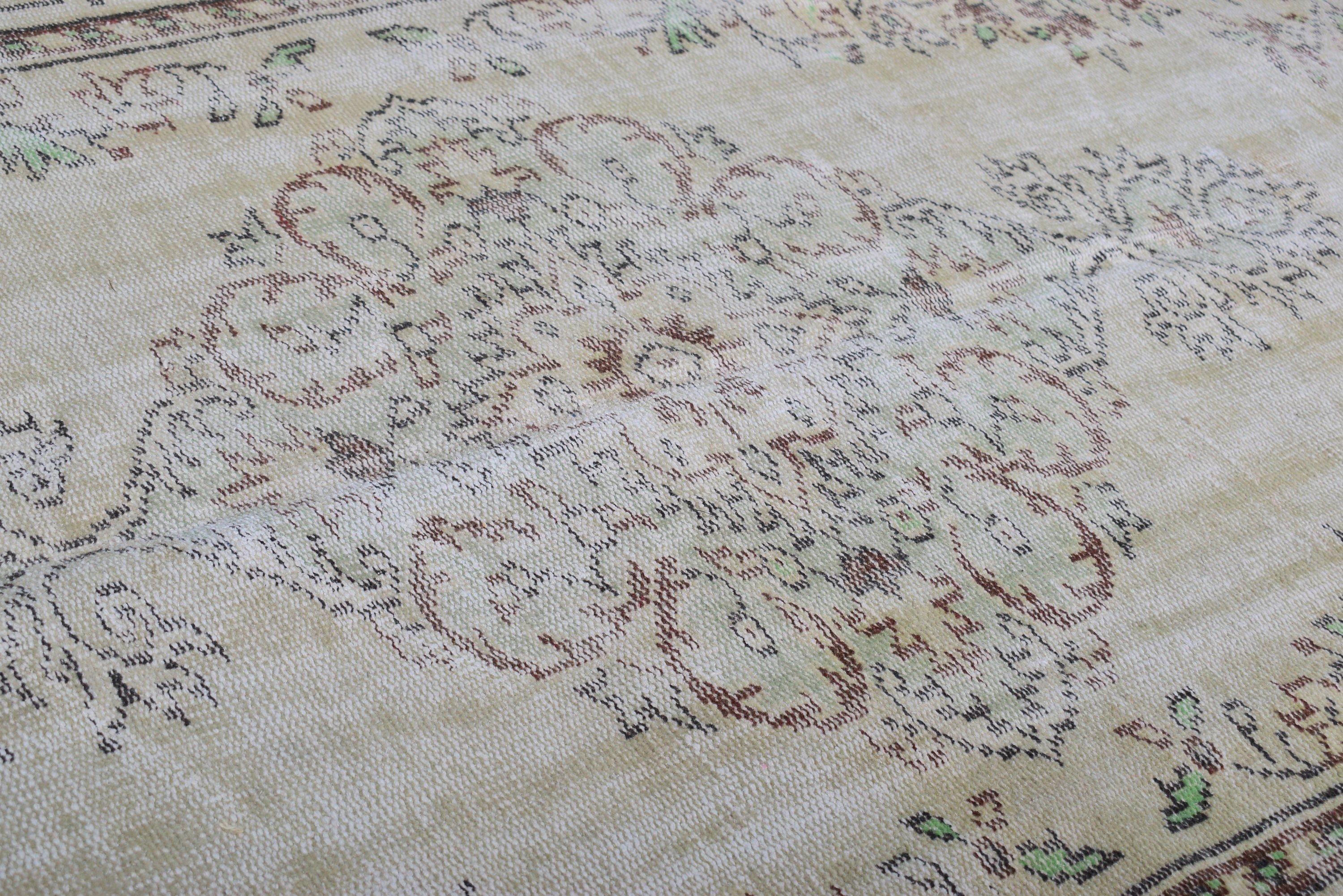 Boho Bölge Halıları, Düz Dokuma Halı, Yeşil Yer Halıları, Çocuk Odası Halıları, Türk Halıları, Aztek Halıları, Vintage Halılar, Antika Halı, 4,6x8,3 ft Alan Halısı