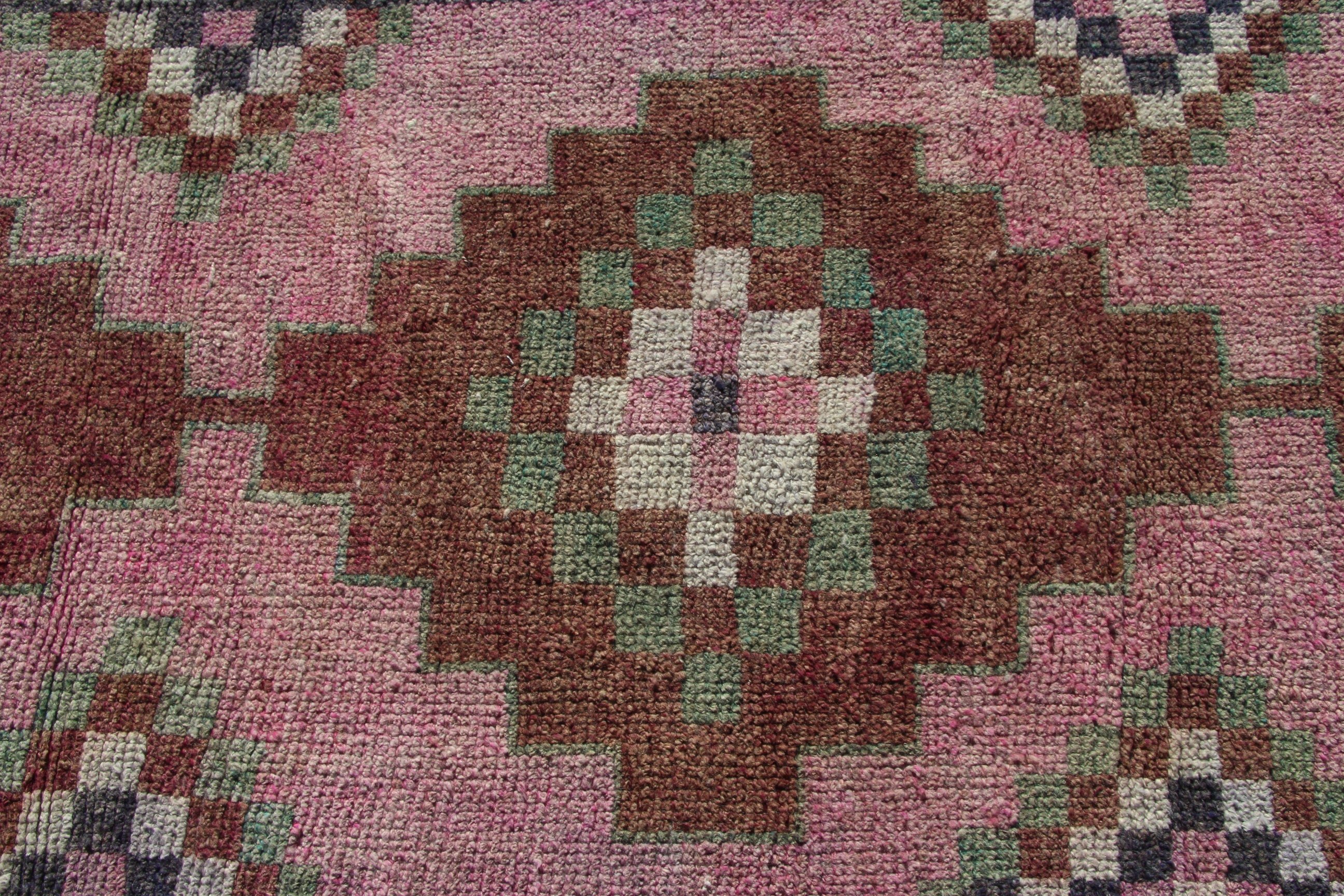 Pembe Lüks Halılar, Harika Halı, 2,9x12 ft Yolluk Halıları, Estetik Halı, Vintage Halılar, Türk Halısı, Merdiven Halıları, Mutfak Halısı, Koridor Halısı