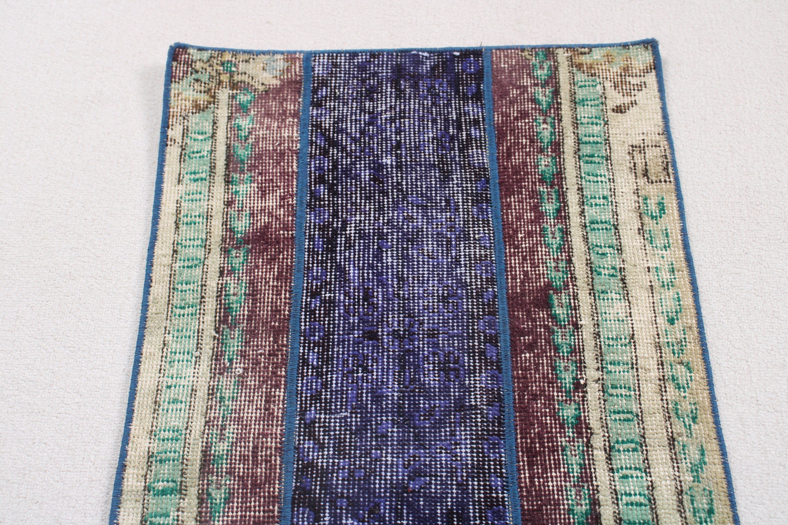 Bej Anadolu Halısı, Türk Halıları, Duvara Asılı Halılar, Vintage Halılar, Boho Halısı, Mutfak Halıları, 1.7x3.6 ft Küçük Halılar, Yün Halı