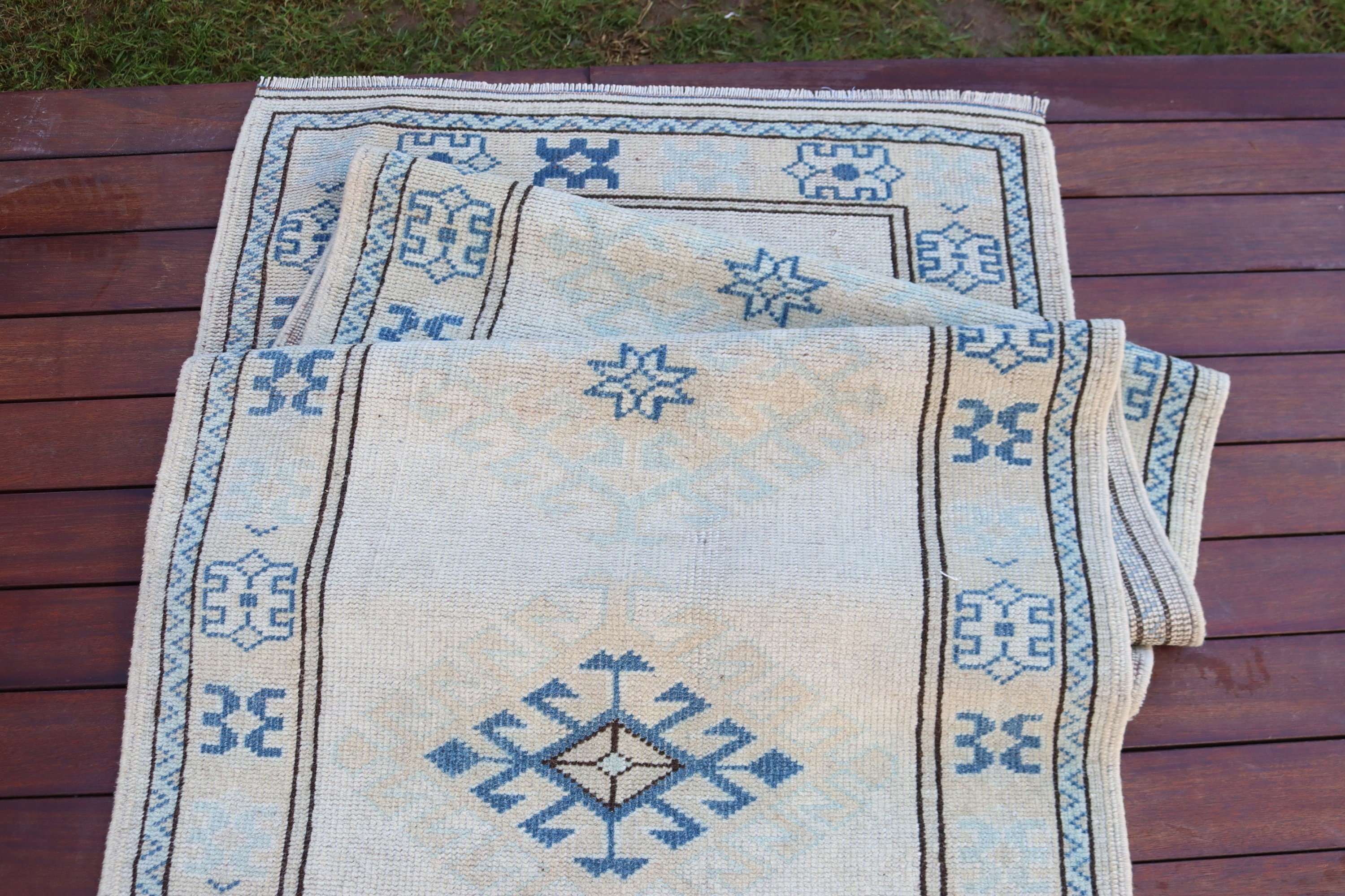 Ev Dekorasyonu Halısı, 2,8x9,3 ft Yolluk Halısı, Koridor Halıları, Modern Halılar, Koridor Halıları, Vintage Halı, Türk Halısı, Bej Yün Halılar, Boho Halılar