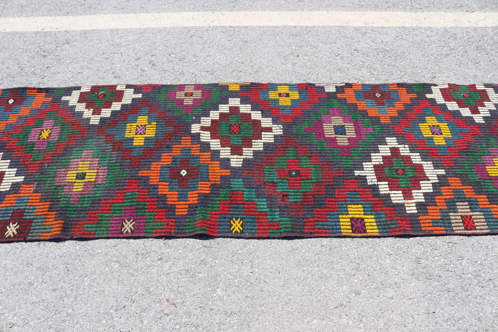 Fas Halısı, Merdiven Halıları, Türk Halısı, Kahverengi Yatak Odası Halıları, Oryantal Halı, Vintage Halılar, Kilim, Koridor Halıları, 2,6x8,4 ft Yolluk Halısı