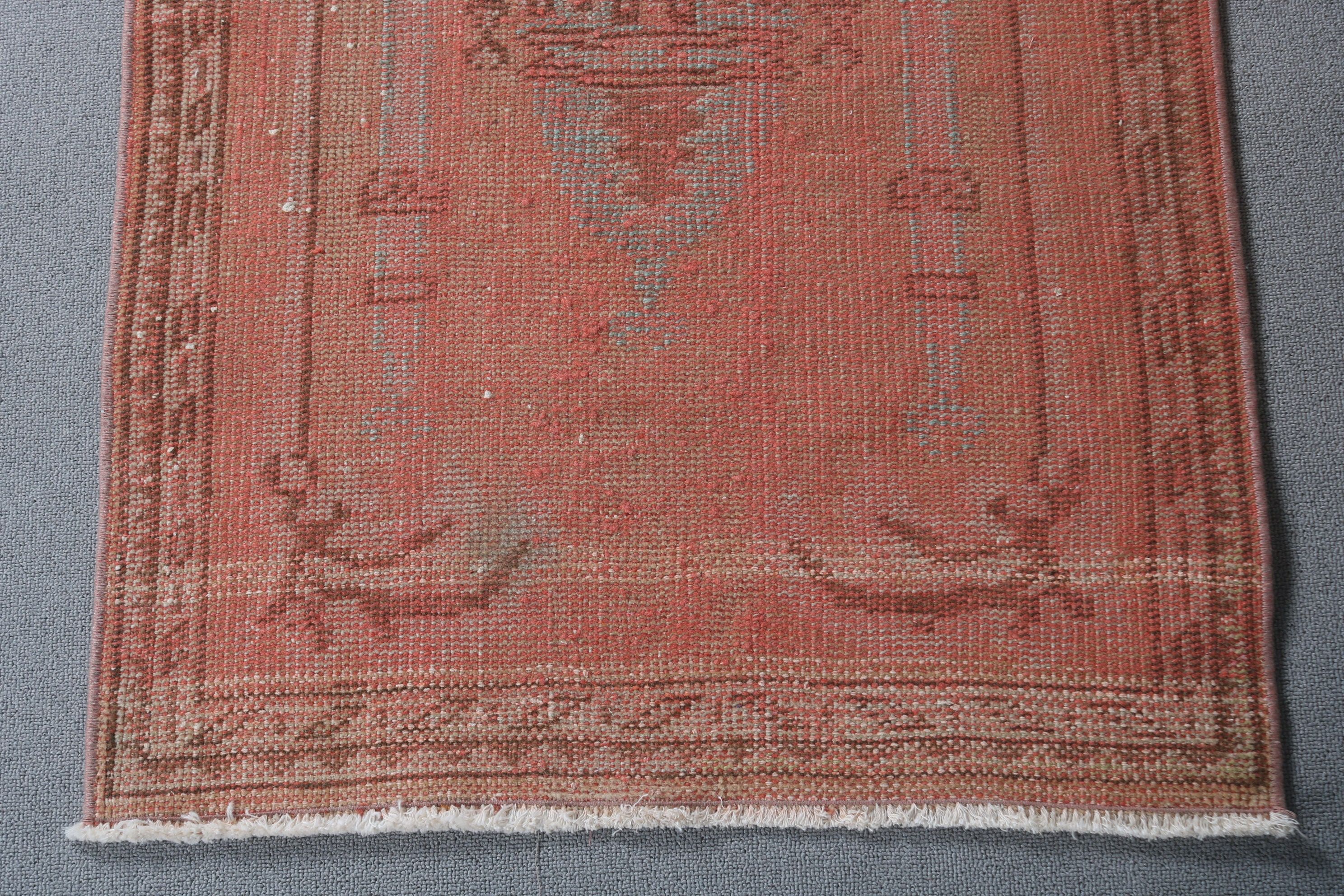 2.4x4.1 ft Küçük Halı, Kırmızı Oryantal Halılar, Türk Halısı, Banyo Halısı, Fas Halısı, Araba Paspas Halıları, Düğün Halısı, Antika Halı, Vintage Halı