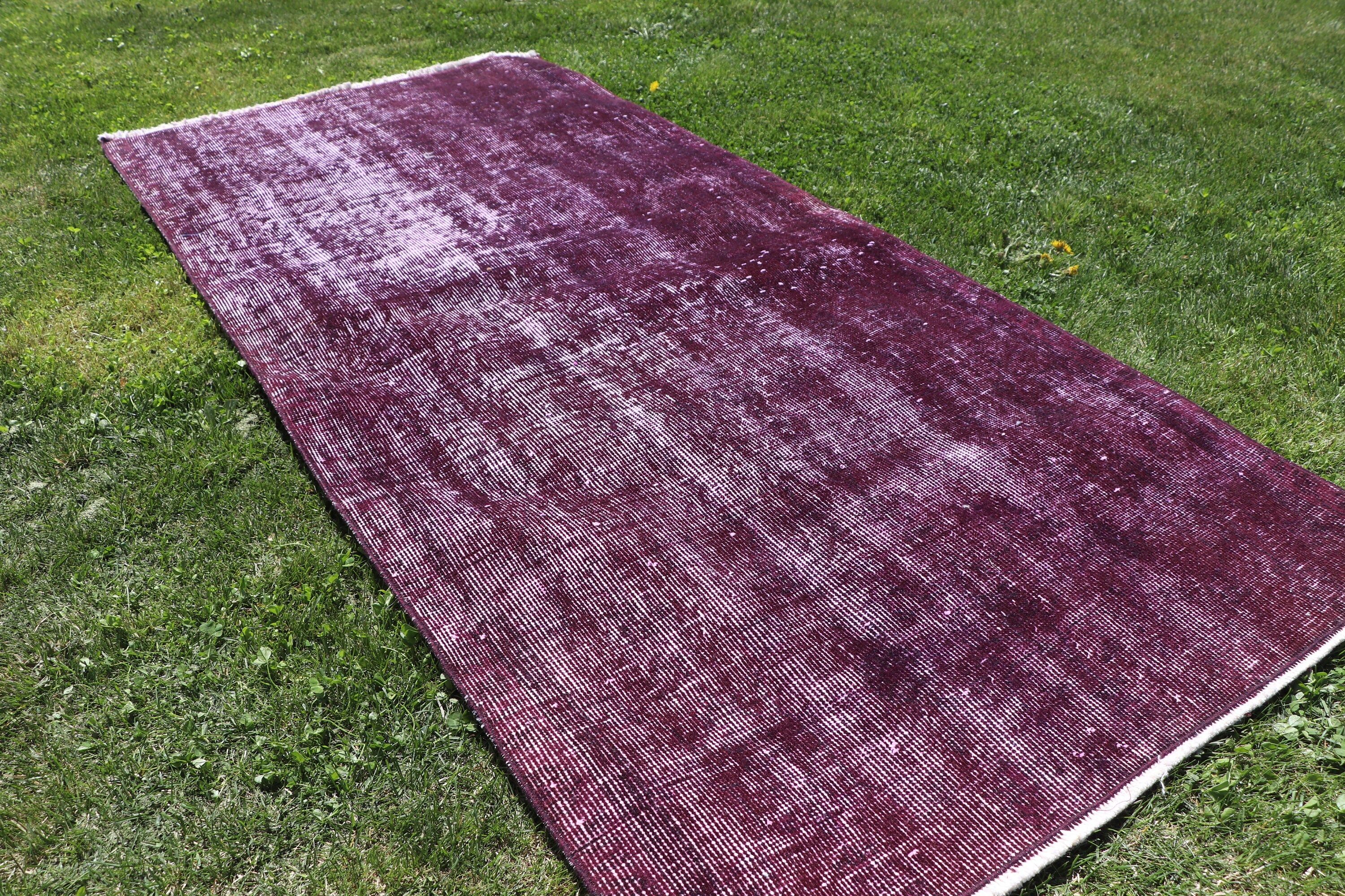 Vintage Rugs, Turkish Rug, Outdoor Rugs, Bedroom Rug, Cool Rug, Purple  2.8x6.3 ft Accent Rugs, Decorative Rugs