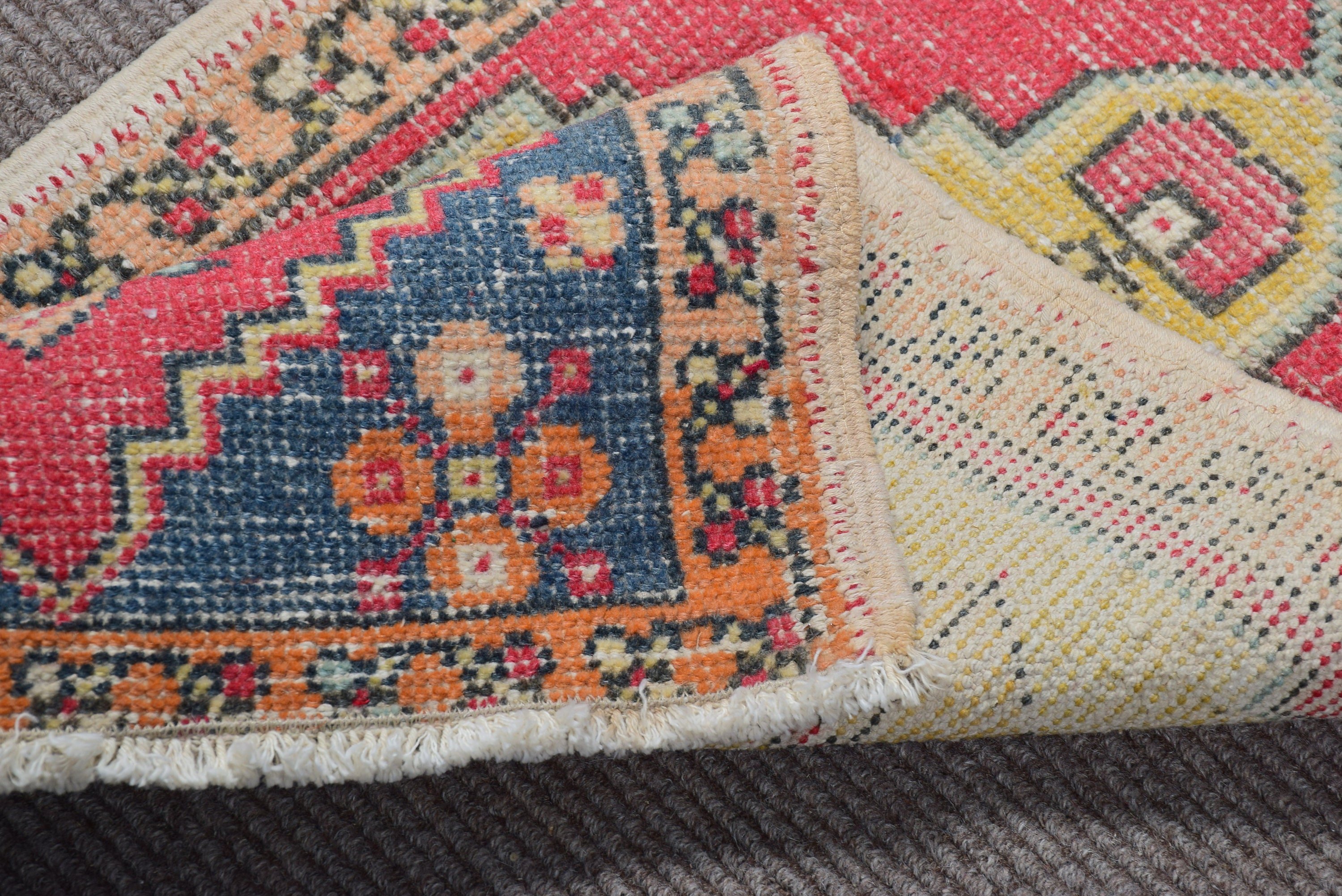 Ethnic Rugs, Small Vintage Rugs, Vintage Rugs, Yellow Oriental Rug, Flatweave Rug, Turkish Rugs, Statement Rugs, 1.6x3.1 ft Small Rugs