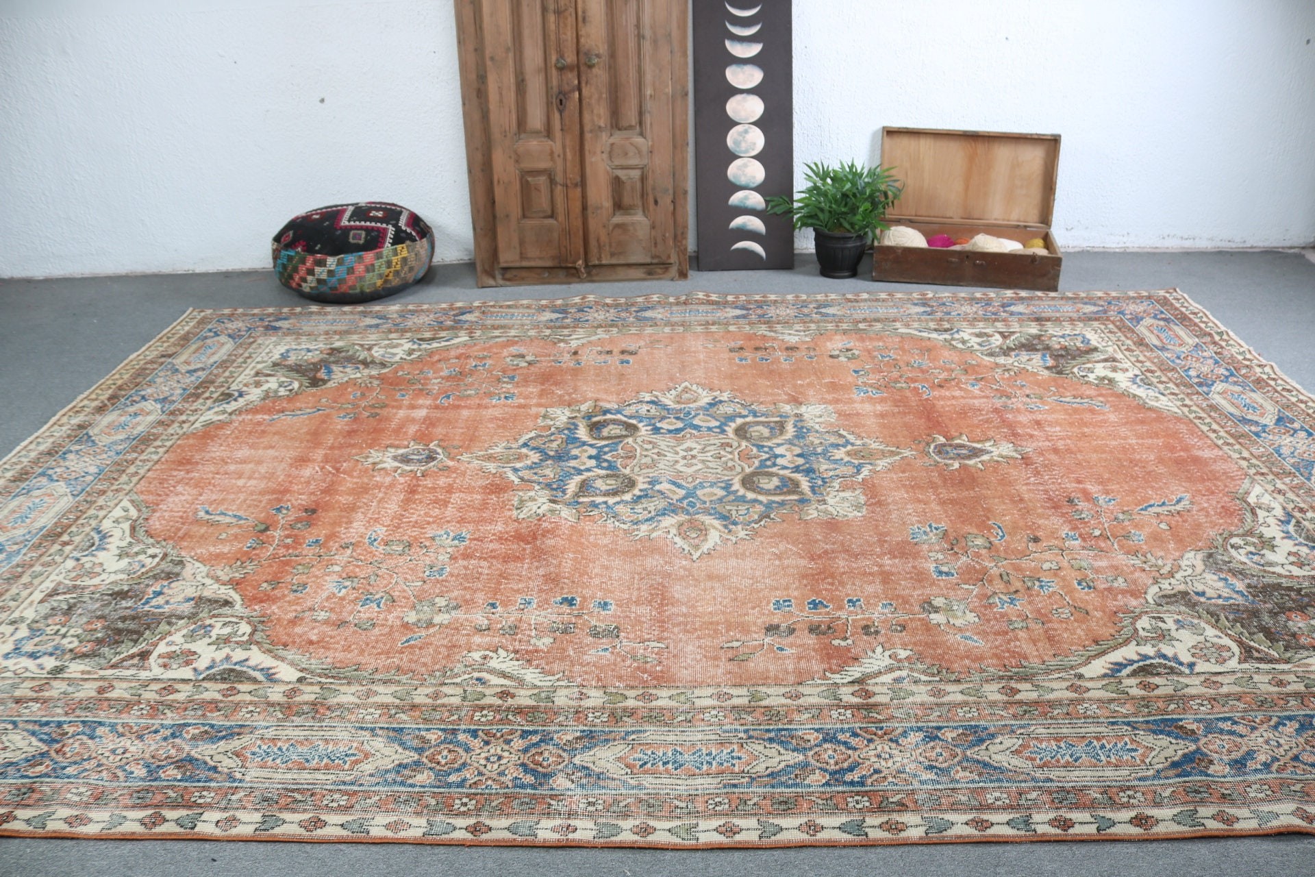 Salon Halıları, Lüks Halılar, Vintage Halı, Kırmızı Ev Dekor Halıları, Türk Halısı, 9.1x13.2 ft Büyük Boy Halı, Yemek Odası Halısı, Modern Halı, Yatak Odası Halısı