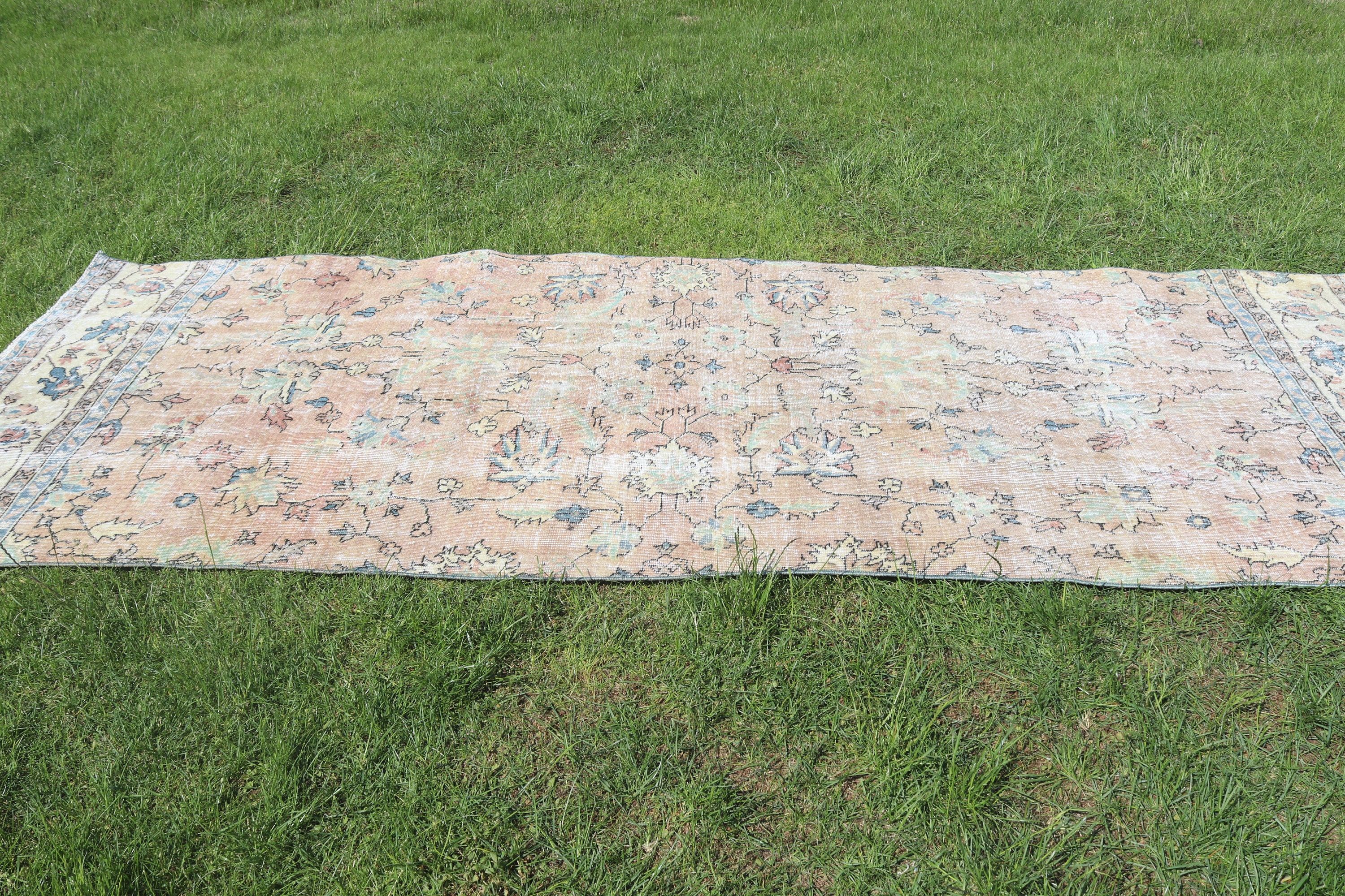 Boho Halı, 3.7x9.7 ft Runner Halı, Bej Antika Halılar, Vintage Runner Halıları, Türk Halısı, Vintage Halılar, Ev Dekorasyonu Halısı, Merdiven Halıları