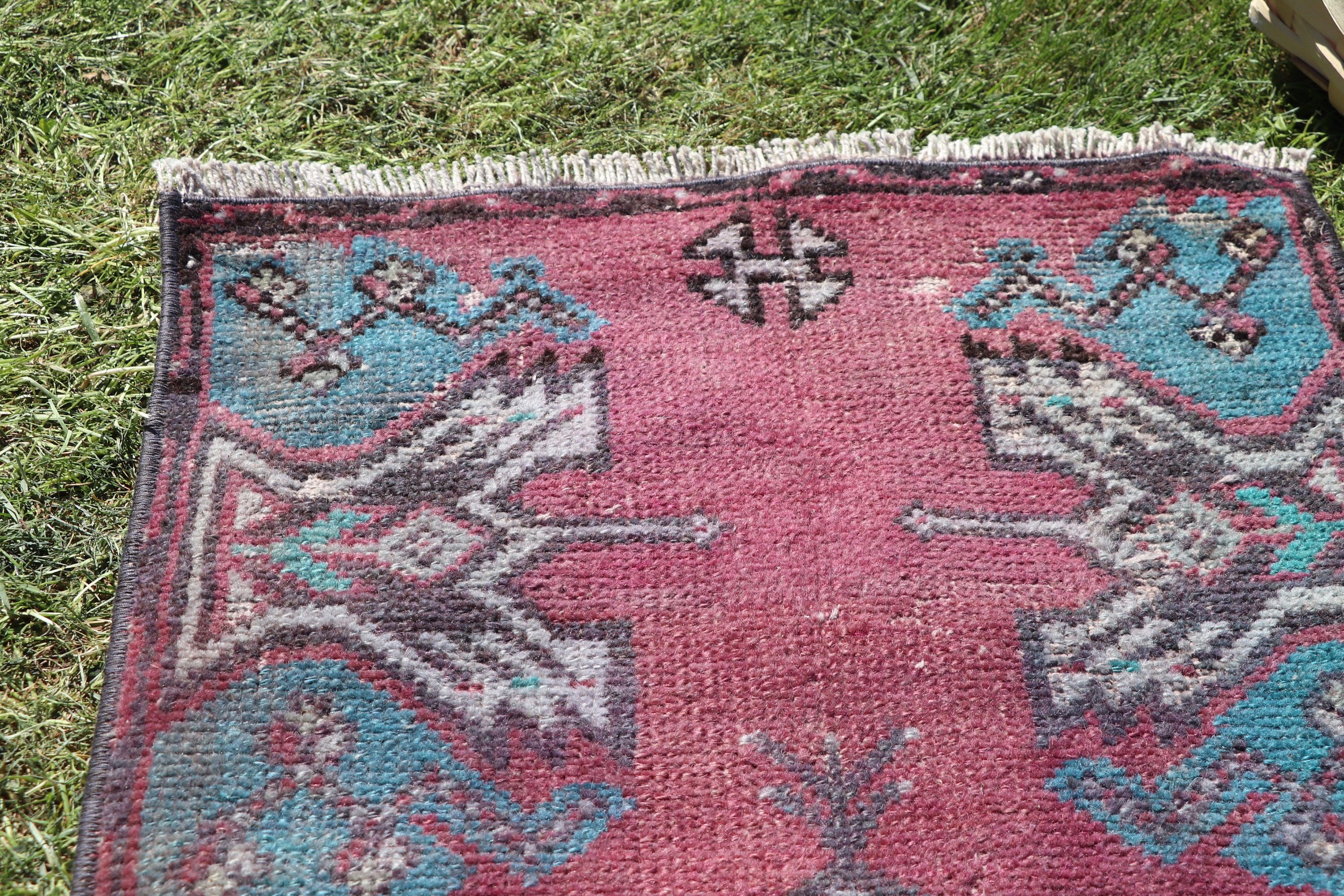 Vintage Halılar, Araba Paspas Halıları, Oushak Halıları, Mor Soğuk Halı, Küçük Boho Halıları, 1,5x2,9 ft Küçük Halılar, Aztek Halısı, Türk Halısı, Fas Halıları