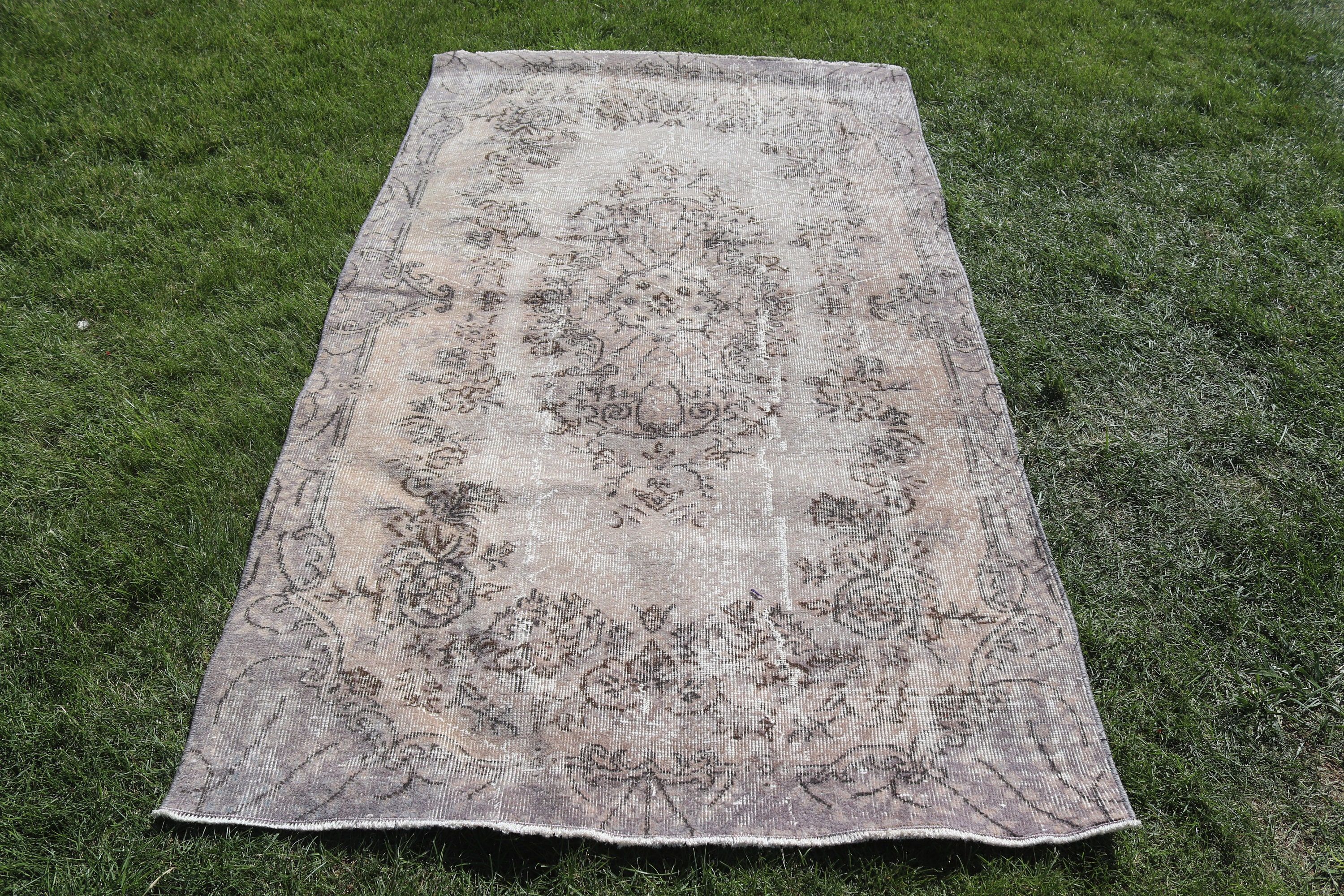 Nötr Halı, Oturma Odası Halısı, Vintage Halılar, Türk Halıları, Yemek Odası Halısı, Açıklama Halıları, Bej Düz Dokuma Halılar, 3,8x6,5 ft Alan Halıları