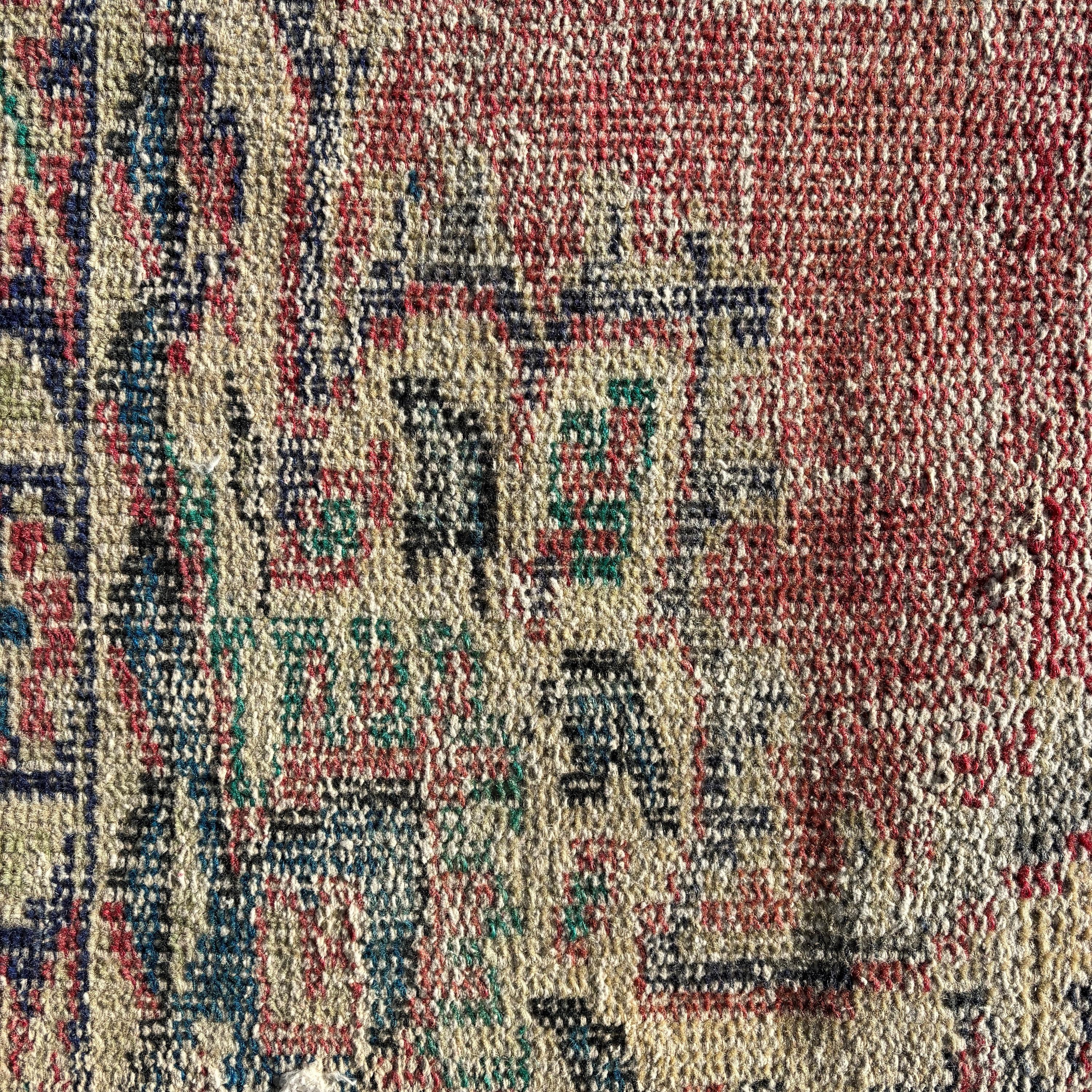 3.5x7.1 ft Area Rugs, Dining Room Rug, Rugs for Nursery, Beige Bedroom Rug, Home Decor Rug, Turkish Rugs, Statement Rug, Vintage Rug