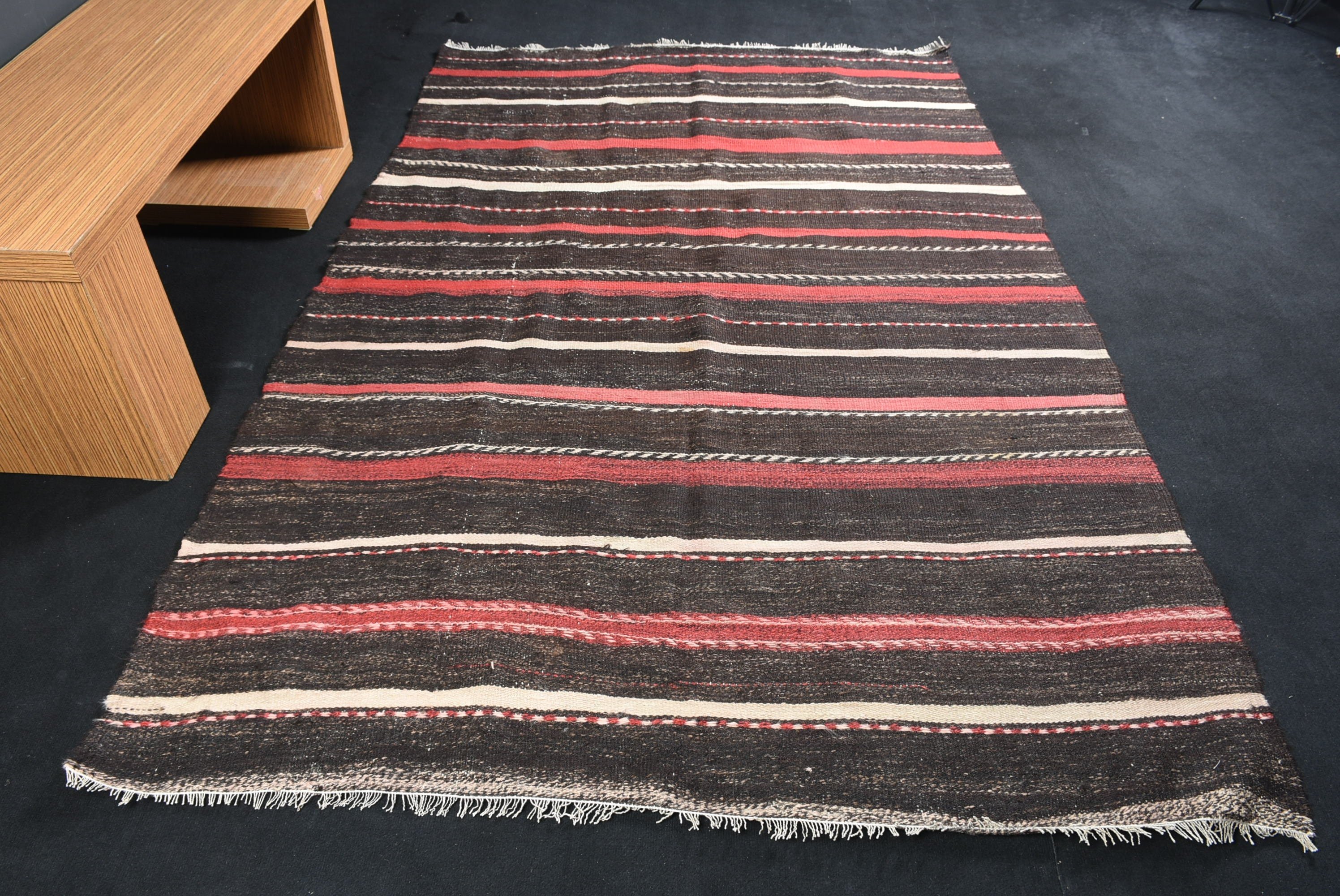 Salon Halıları, Türkiye Halısı, Kahverengi Yer Halıları, Oturma Odası Halıları, Kilim, Vintage Halı, 5.8x9 ft Büyük Halılar, Fas Halıları, Yer Halısı, Türk Halısı