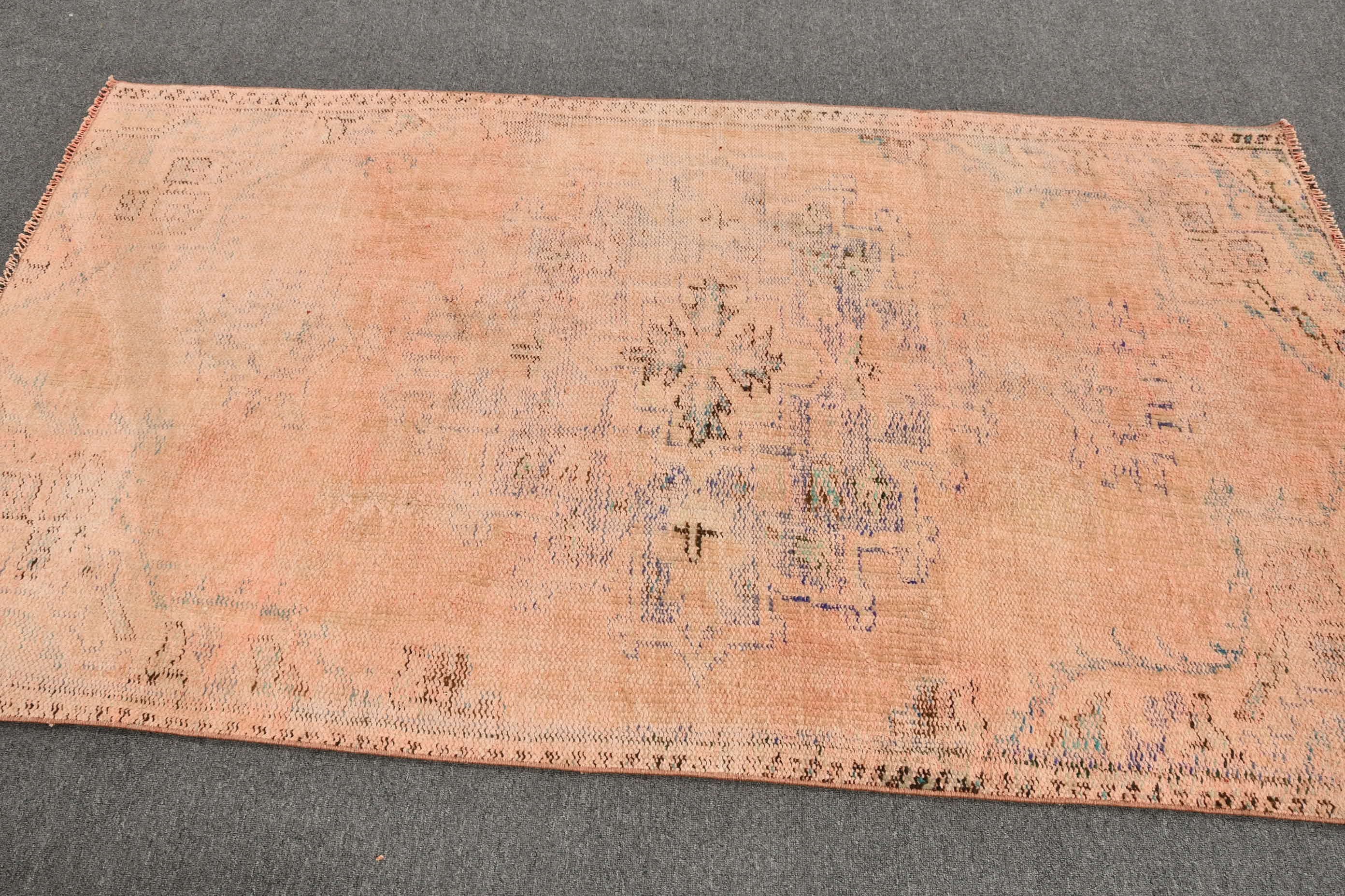 Vintage Halılar, Türk Halısı, Mutfak Halıları, Yatak Odası Halısı, 4x7,3 ft Alan Halısı, Antika Halı, Pembe Ev Dekor Halıları, Çocuk Halıları