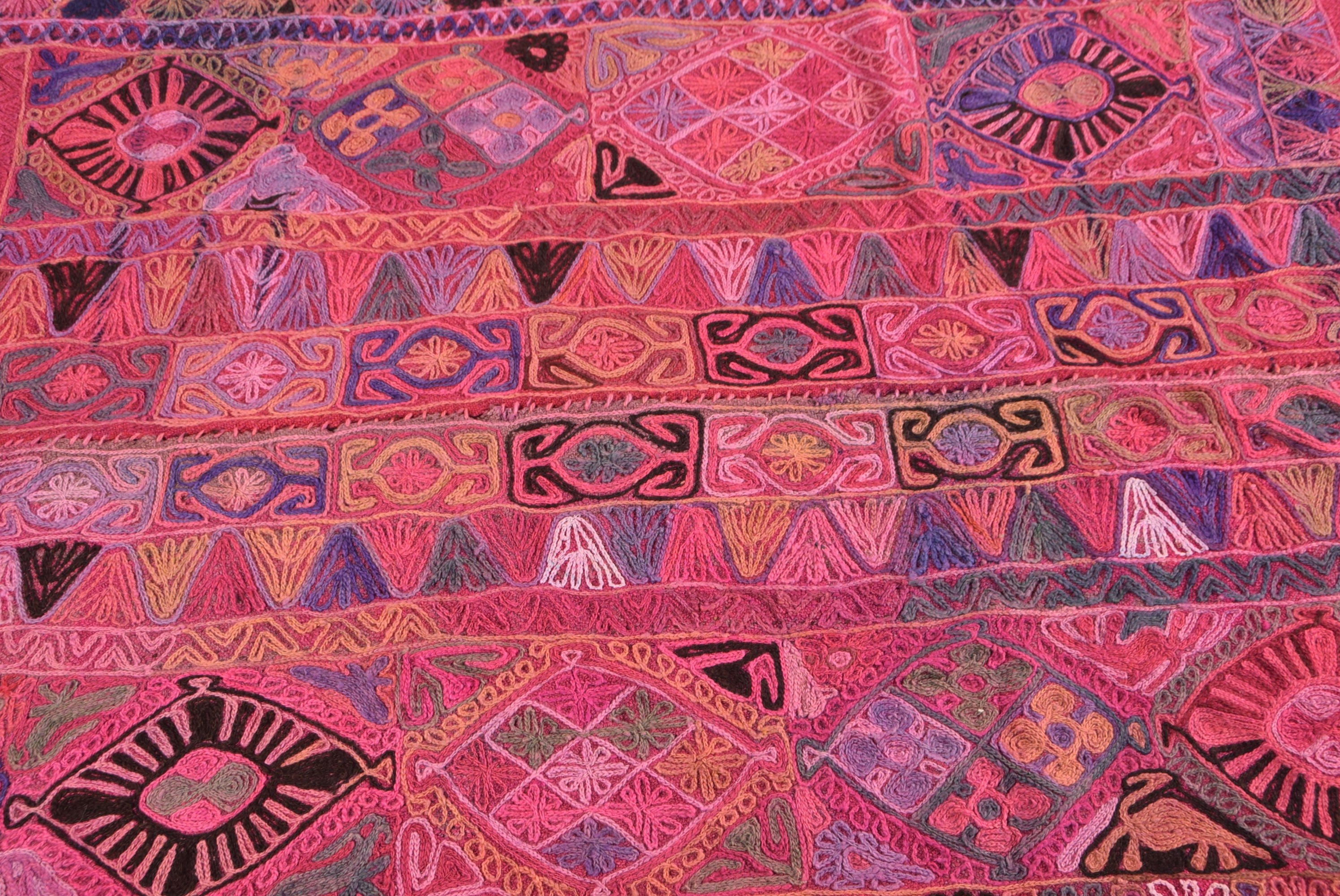 Eskitilmiş Halılar, Oushak Halı, Pembe Oushak Halı, Yer Halıları, 4,8x5,8 ft Alan Halısı, Fas Halısı, Türk Halıları, Vintage Halılar, Oturma Odası Halıları