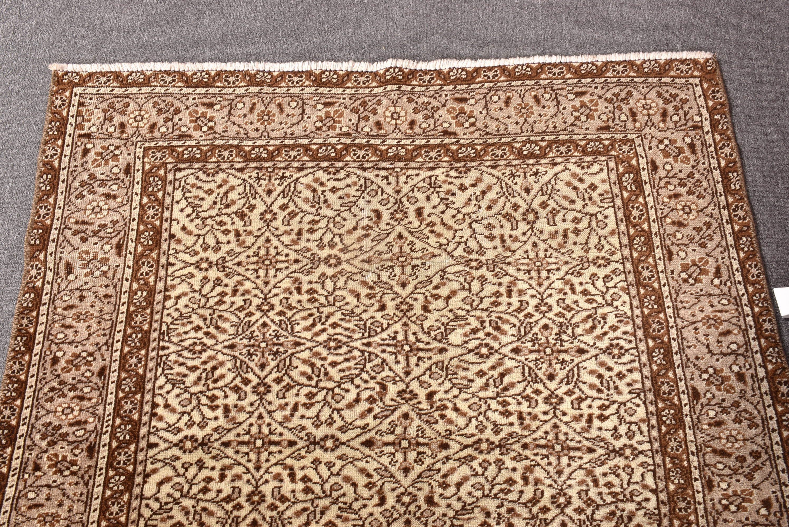 Beige Anatolian Rugs, Decorative Rugs, 3.6x5.5 ft Accent Rug, Turkish Rugs, Modern Rugs, Vintage Rugs, Nursery Rugs