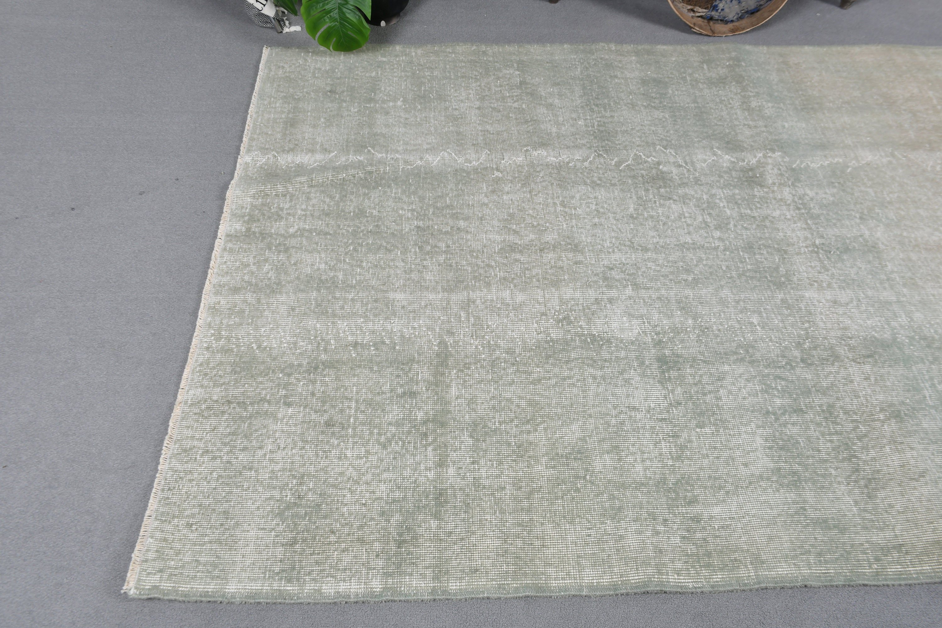 5.3x8.6 ft Large Rug, Vintage Rug, Living Room Rug, Green Oushak Rugs, Wedding Rug, Home Decor Rug, Turkish Rugs, Bedroom Rug, Oushak Rugs