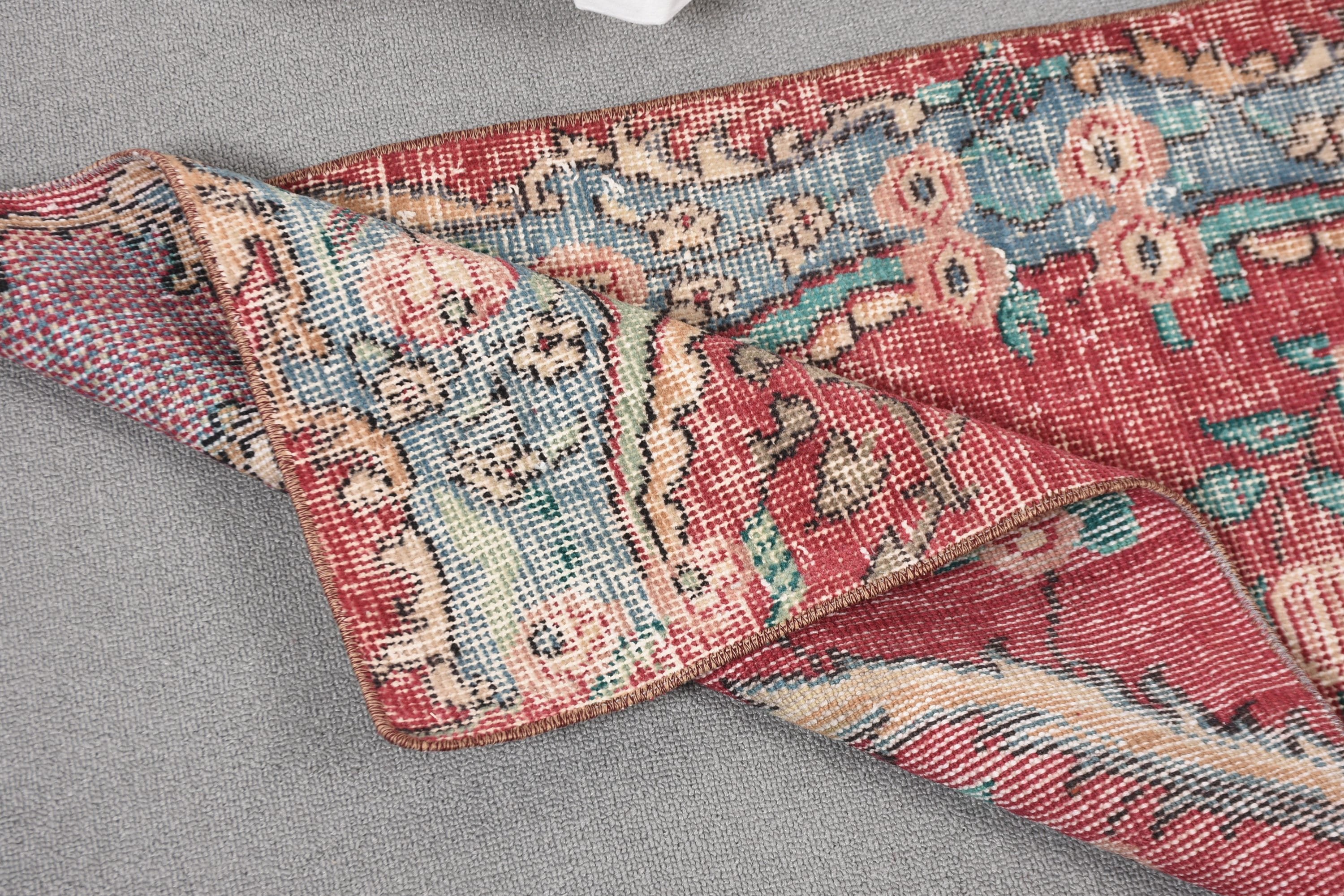 1.8x3.3 ft Küçük Halılar, Anadolu Halıları, Küçük Boho Halısı, Türk Halıları, Vintage Halılar, Ev Dekor Halısı, Kırmızı Oryantal Halı, Küçük Alan Halısı