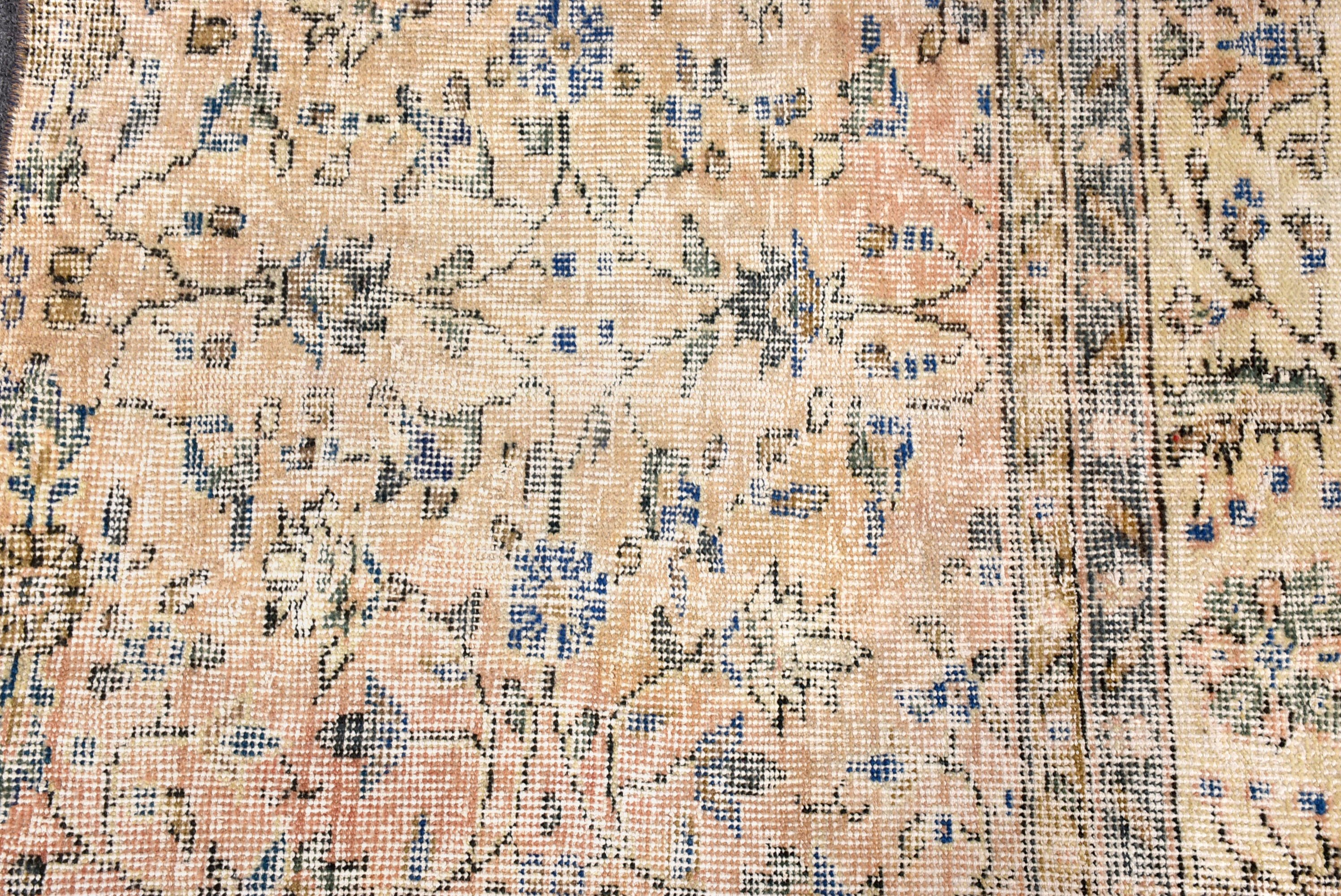 Anadolu Halısı, Turuncu Açıklamalı Halılar, 2.1x2.7 ft Küçük Halılar, Türk Halısı, Boho Halıları, Kapı Paspası Halıları, Geometrik Halı, Vintage Halı, Yatak Odası Halısı