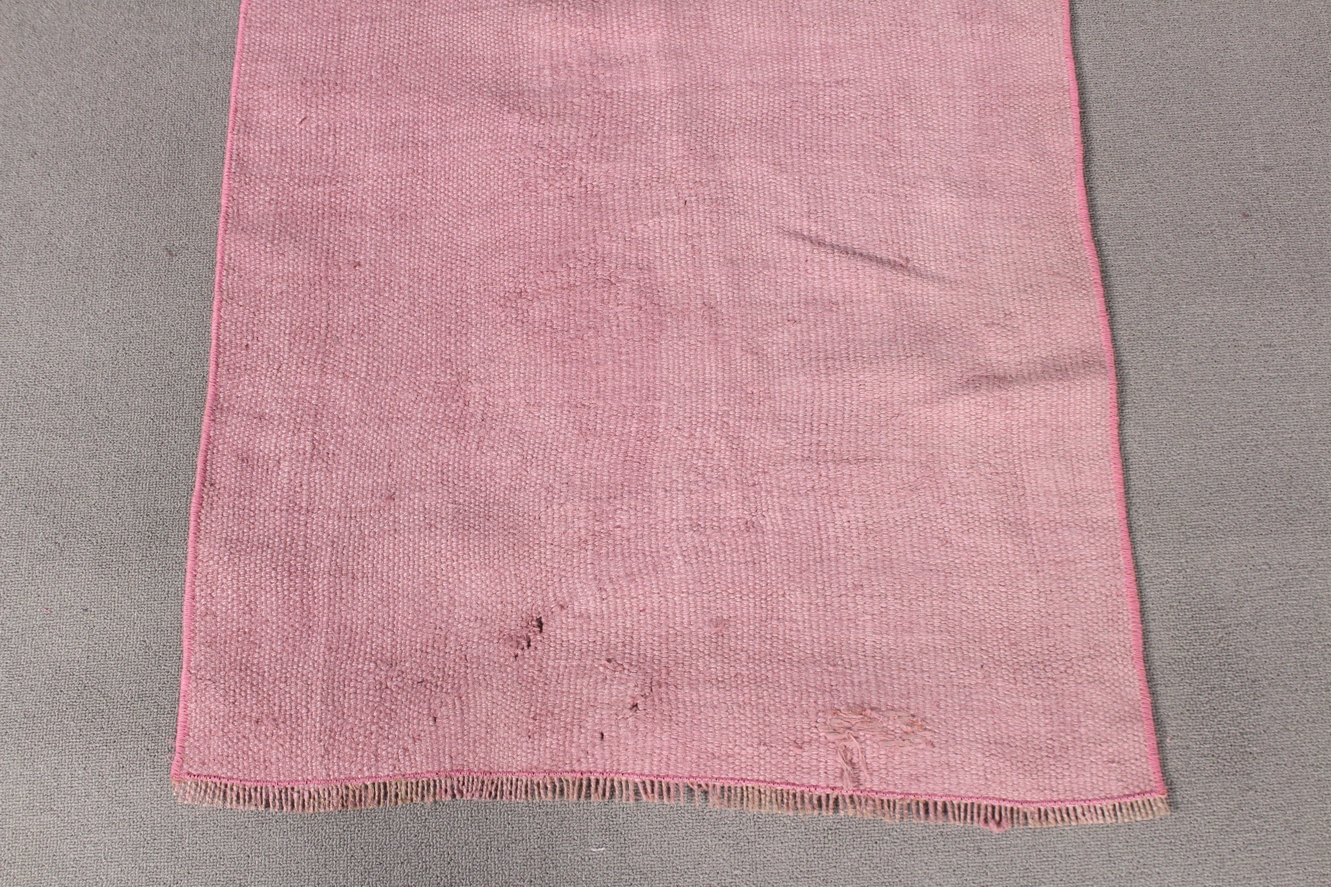 Vintage Halılar, Türk Halısı, Mutfak Halısı, Oushak Halısı, Türkiye Halısı, Koridor Halıları, Ev Dekorasyonu Halısı, Pembe Fas Halısı, 2.3x6.1 ft Runner Halısı