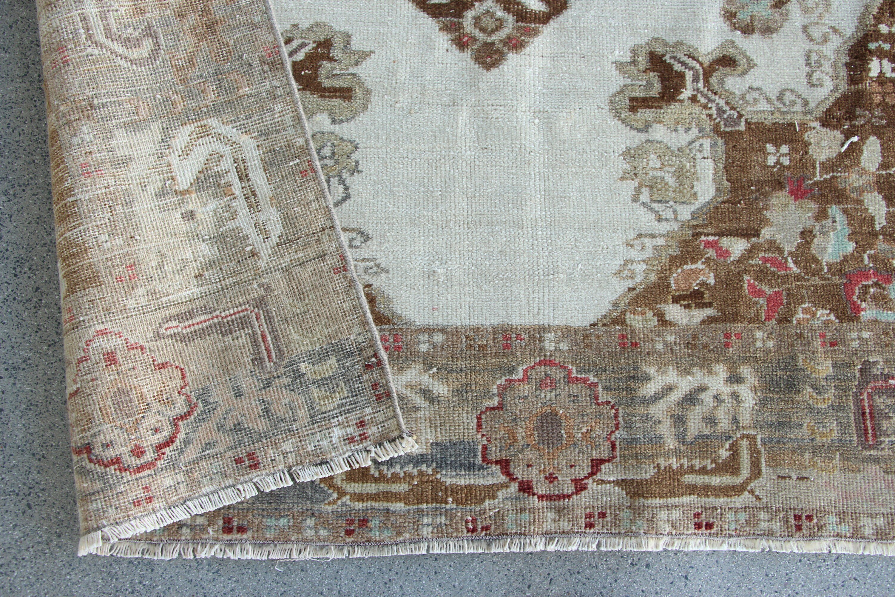 Vintage Rugs, Floor Rug, 4.3x6.4 ft Area Rugs, Beige Antique Rug, Dining Room Rug, Rugs for Area, Turkish Rug, Anatolian Rug