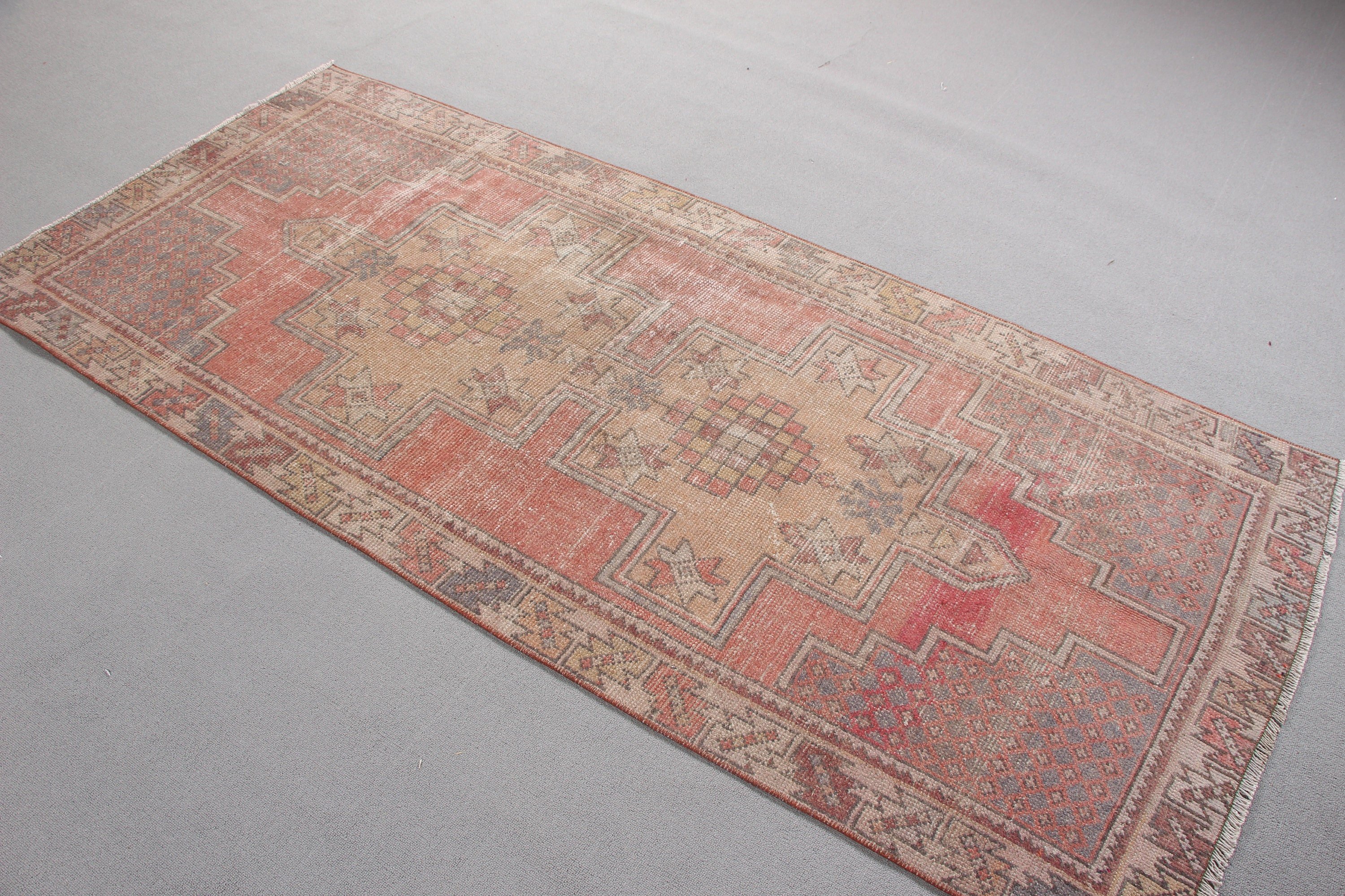 Turkish Rugs, Indoor Rugs, Rugs for Indoor, Vintage Rugs, Green Bedroom Rugs, Kitchen Rugs, Ethnic Rug, Oriental Rugs, 3.4x7.5 ft Area Rugs