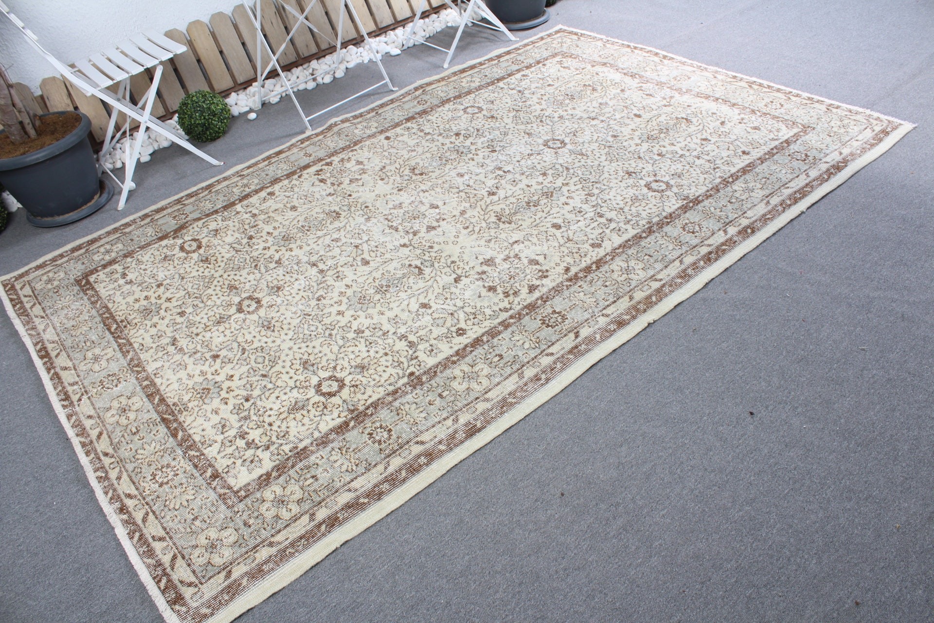 Anatolian Rug, Cool Rugs, 5.6x8.9 ft Large Rugs, Dining Room Rug, Bright Rug, Living Room Rugs, Vintage Rug, Beige Antique Rug, Turkish Rug