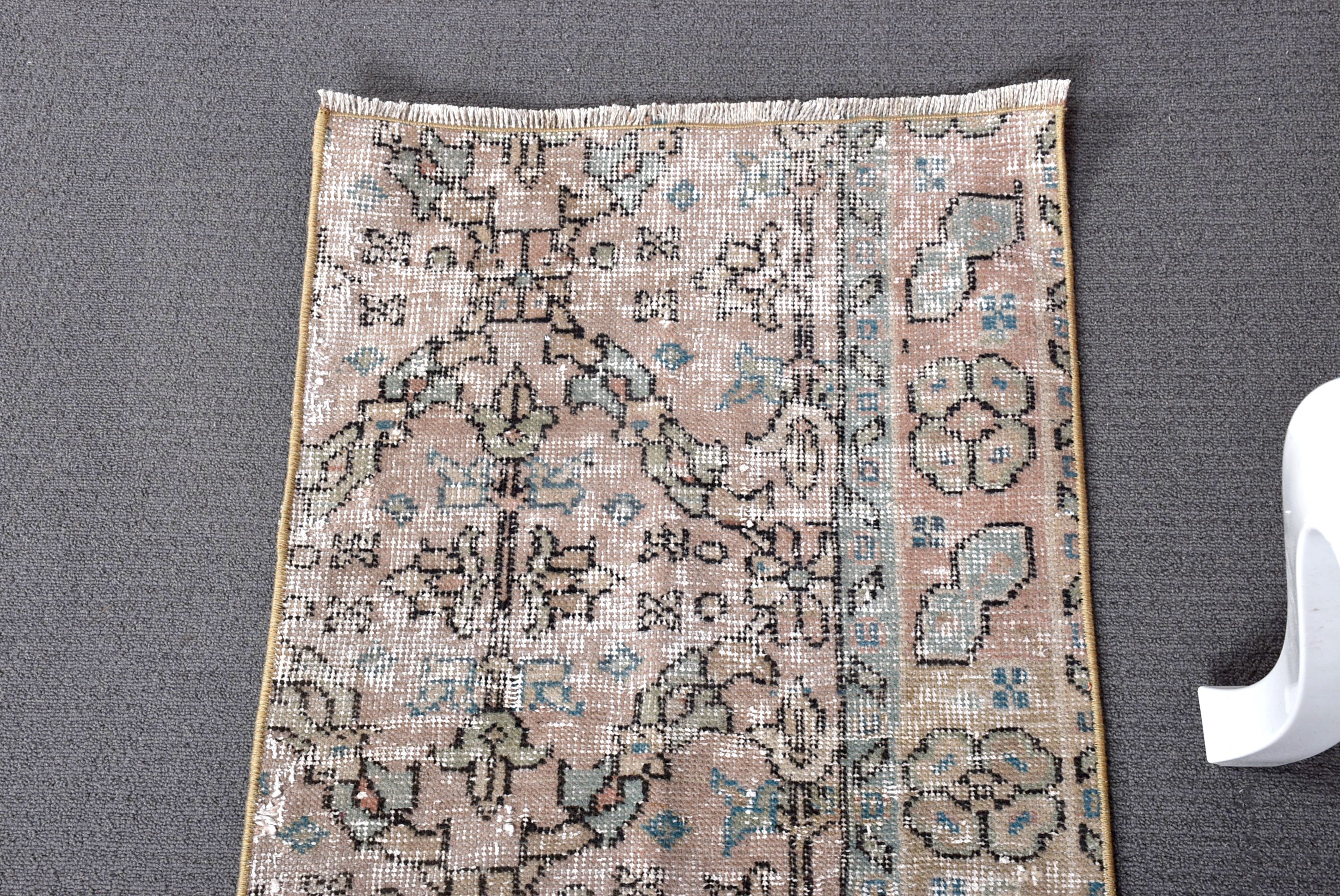 Aztek Halısı, Koridor Halıları, Türk Halıları, Nötr Halı, Vintage Halı, Turuncu Yatak Odası Halıları, Oushak Halıları, Koridor Halısı, 1.7x5.6 ft Runner Halıları