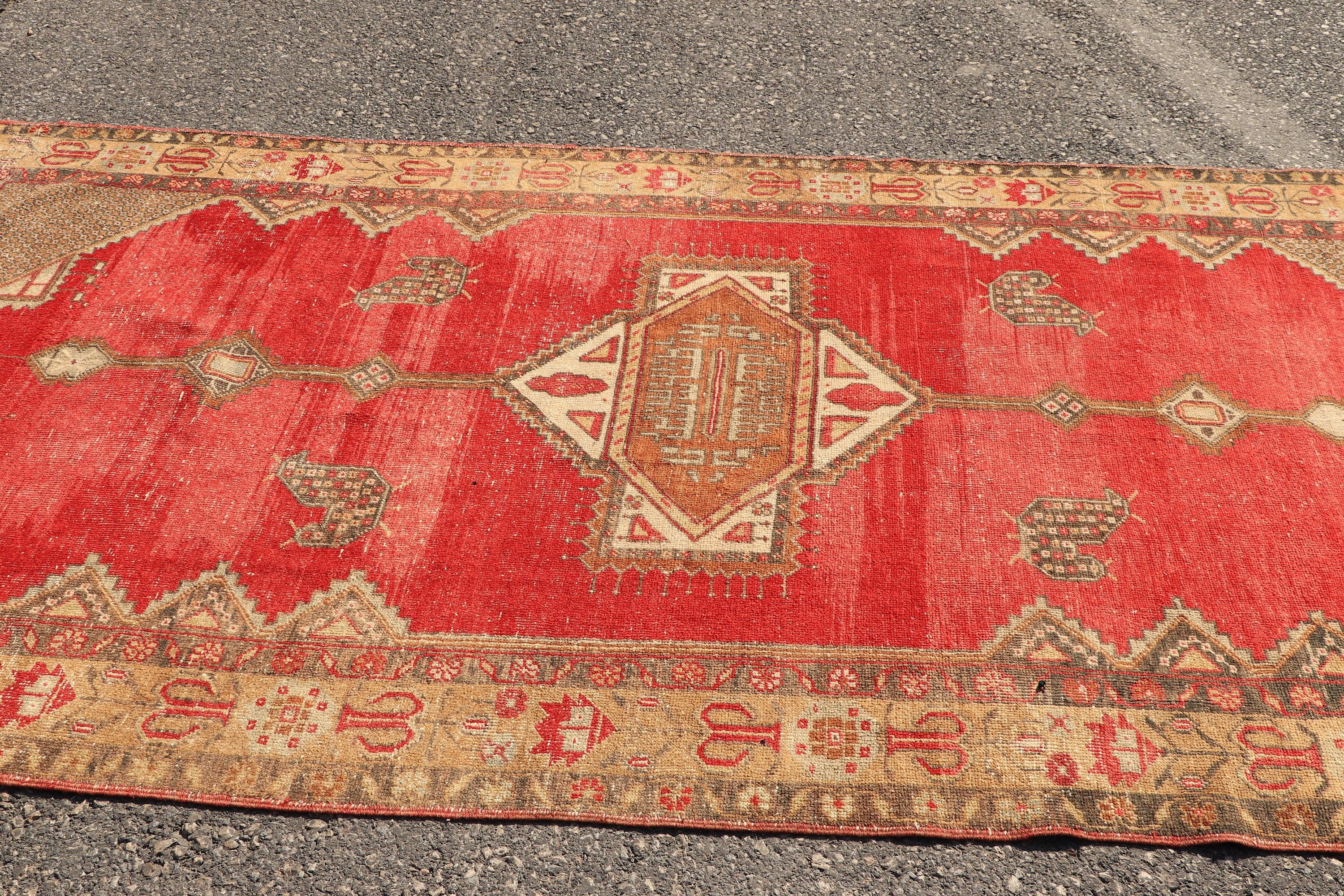 5.2x9.7 ft Large Rug, Nomadic Rug, Rugs for Bedroom, Red Antique Rug, Turkish Rug, Vintage Rug, Bedroom Rugs, Salon Rugs, Kitchen Rugs