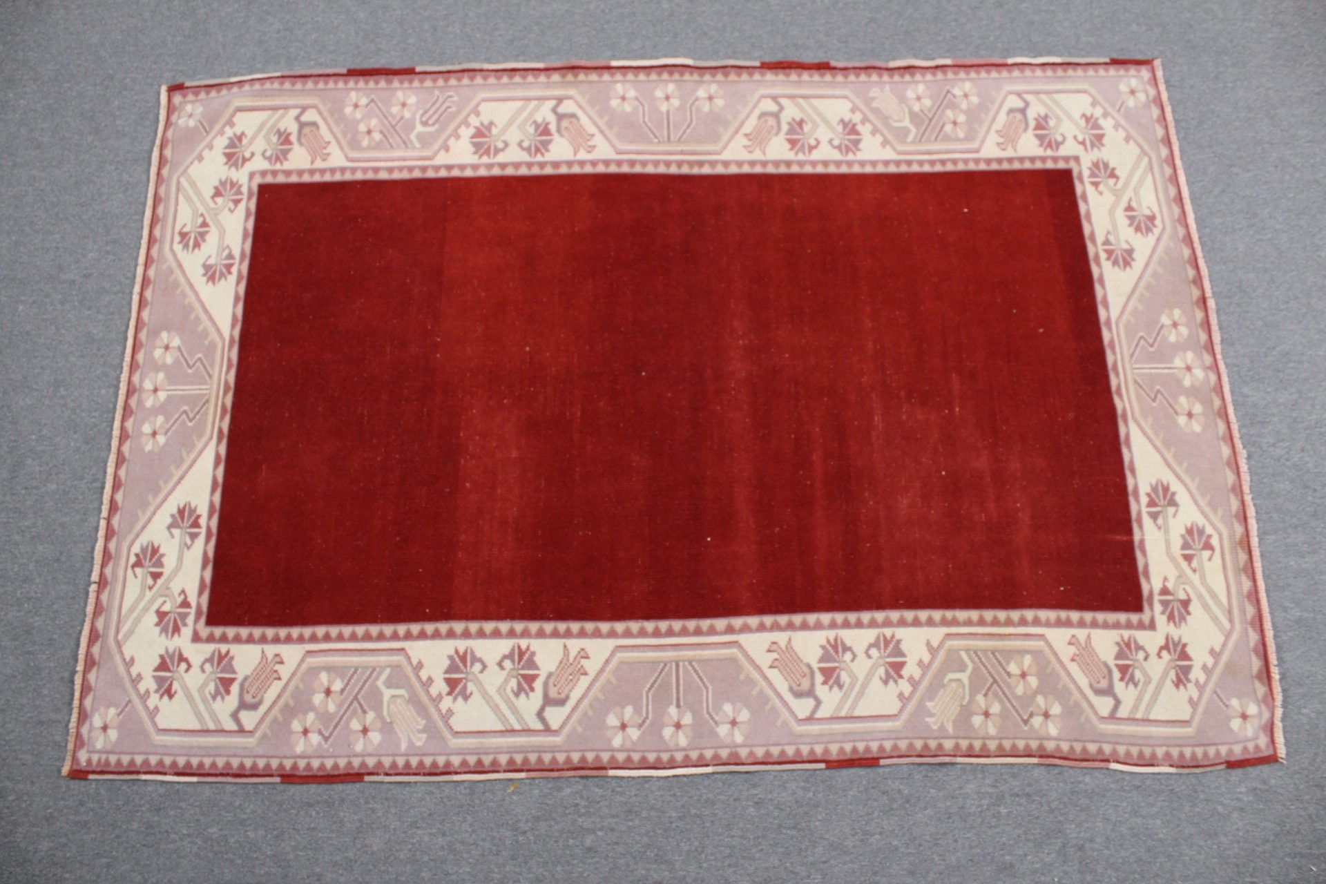 Oryantal Halı, Yatak Odası Halısı, Türk Halısı, Vintage Halı, Kırmızı Oryantal Halılar, Eklektik Halı, 4.2x6.2 ft Alan Halısı, Mutfak Halıları, Ev Dekor Halıları