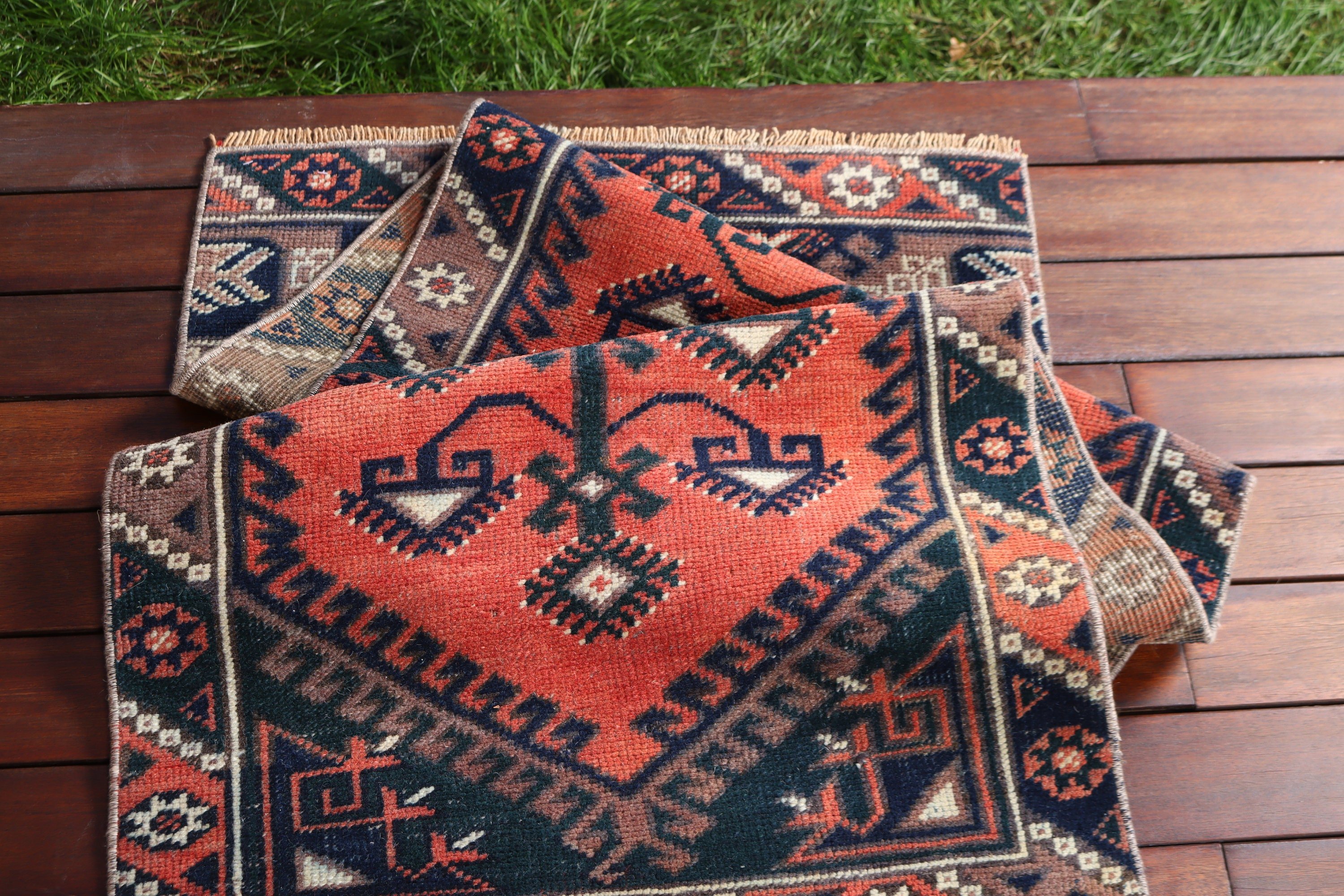 2.1x6.1 ft Runner Halıları, Vintage Halılar, Boho Halısı, Koridor Halısı, Sanatsal Halı, Koridor Halıları, Türk Halısı, Anadolu Halısı, Kırmızı Düz ​​Dokuma Halı