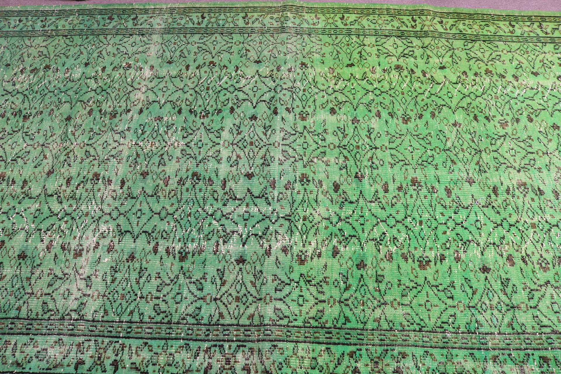 5.2x9 ft Large Rugs, Bedroom Rugs, Turkish Rugs, Vintage Rugs, Green Kitchen Rug, Handwoven Rugs, Flatweave Rugs, Living Room Rug