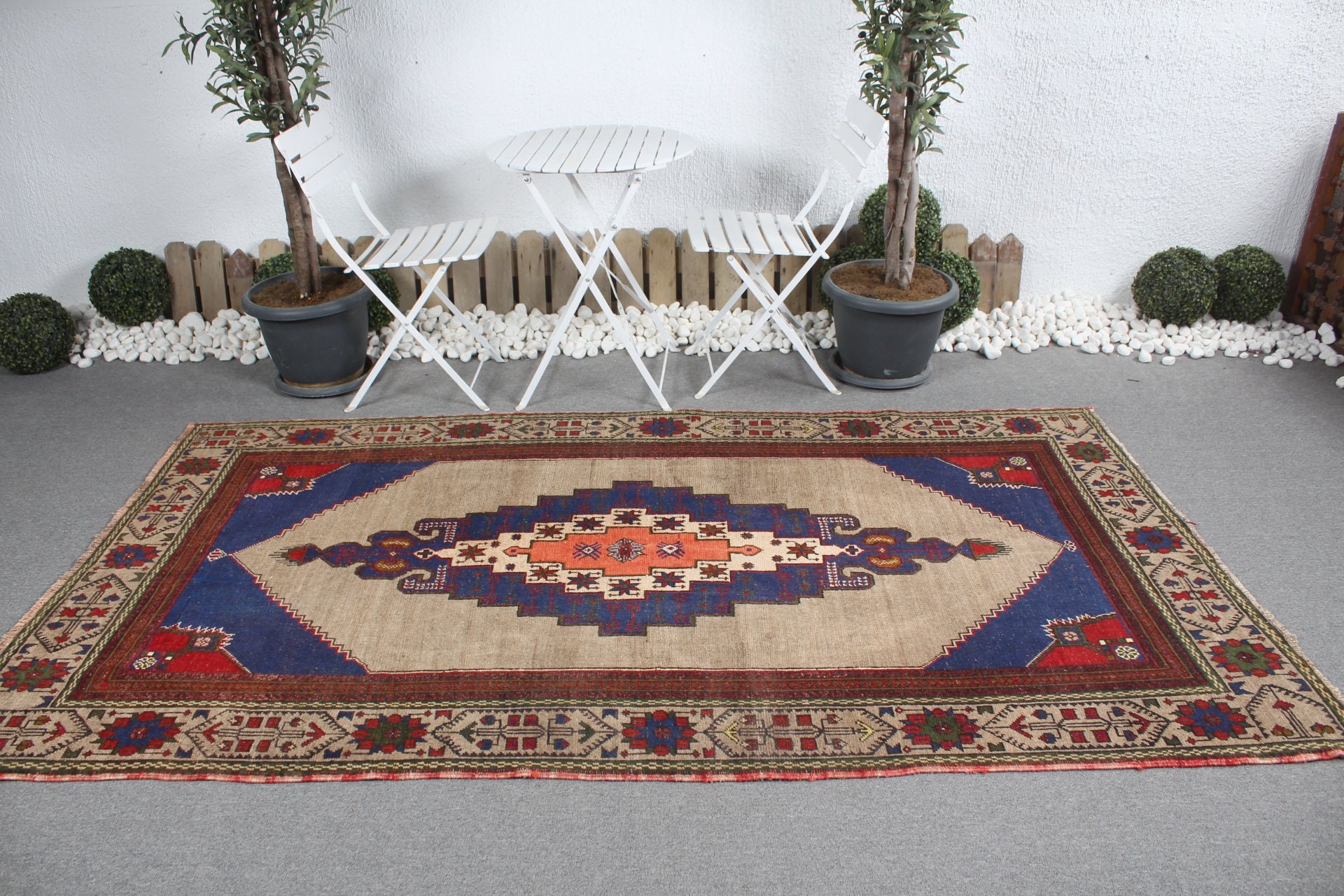 4.8x8.7 ft Large Rugs, Home Decor Rugs, Turkish Rugs, Living Room Rug, Moroccan Rug, Dining Room Rugs, Beige Home Decor Rug, Vintage Rug