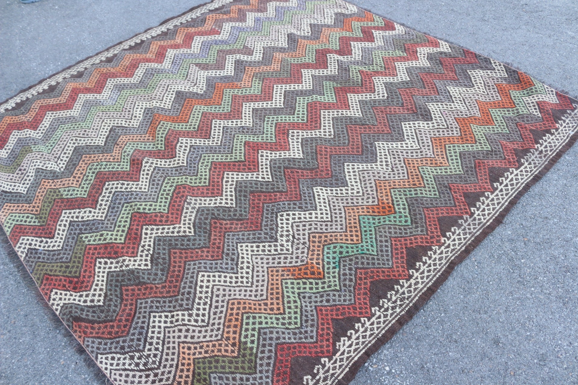 Pastel Halı, Oryantal Halı, Vintage Halı, Kilim, 7.4x7.1 ft Büyük Halı, Salon Halıları, Kırmızı Oryantal Halı, Antika Halı, Türk Halıları, Yatak Odası Halısı