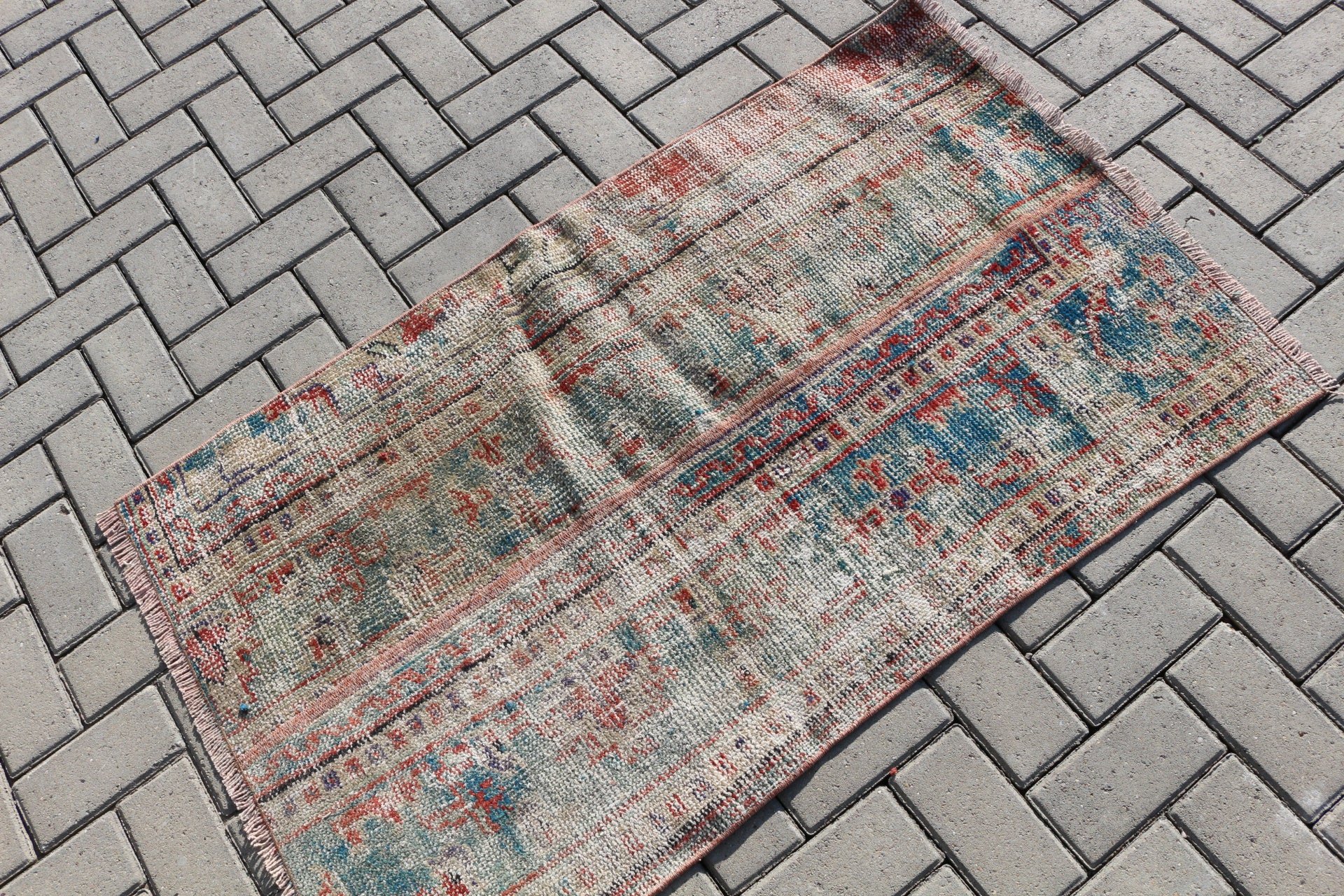 Blue Home Decor Rugs, Entry Rug, Vintage Rugs, 2.6x4.2 ft Small Rugs, Antique Rug, Turkish Rugs, Natural Rugs, Wall Hanging Rug, Floor Rugs
