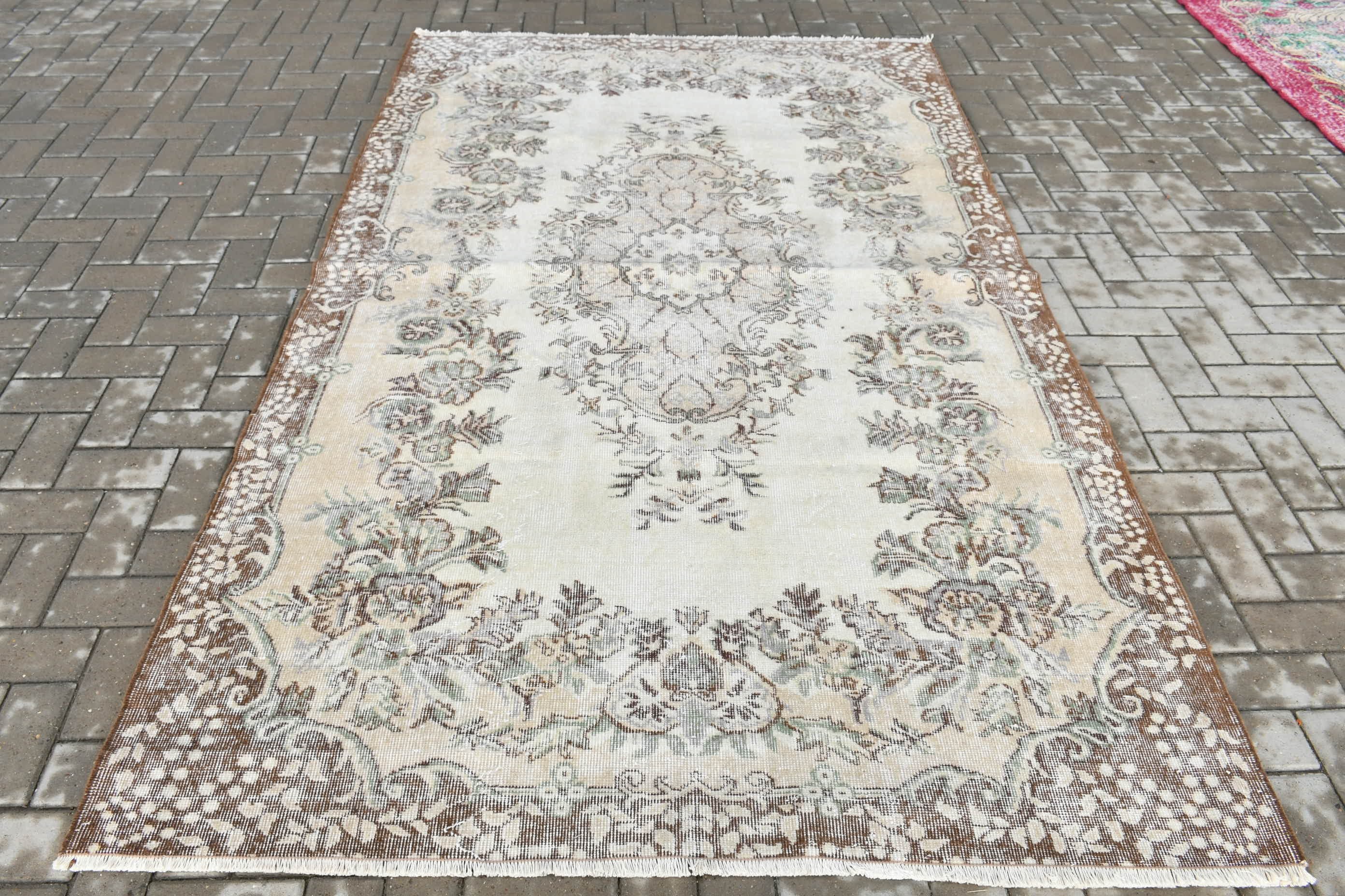 Living Room Rug, Home Decor Rugs, Turkish Rug, Cool Rugs, Old Rug, Beige Kitchen Rugs, Dining Room Rug, Vintage Rugs, 5.4x8.9 ft Large Rugs