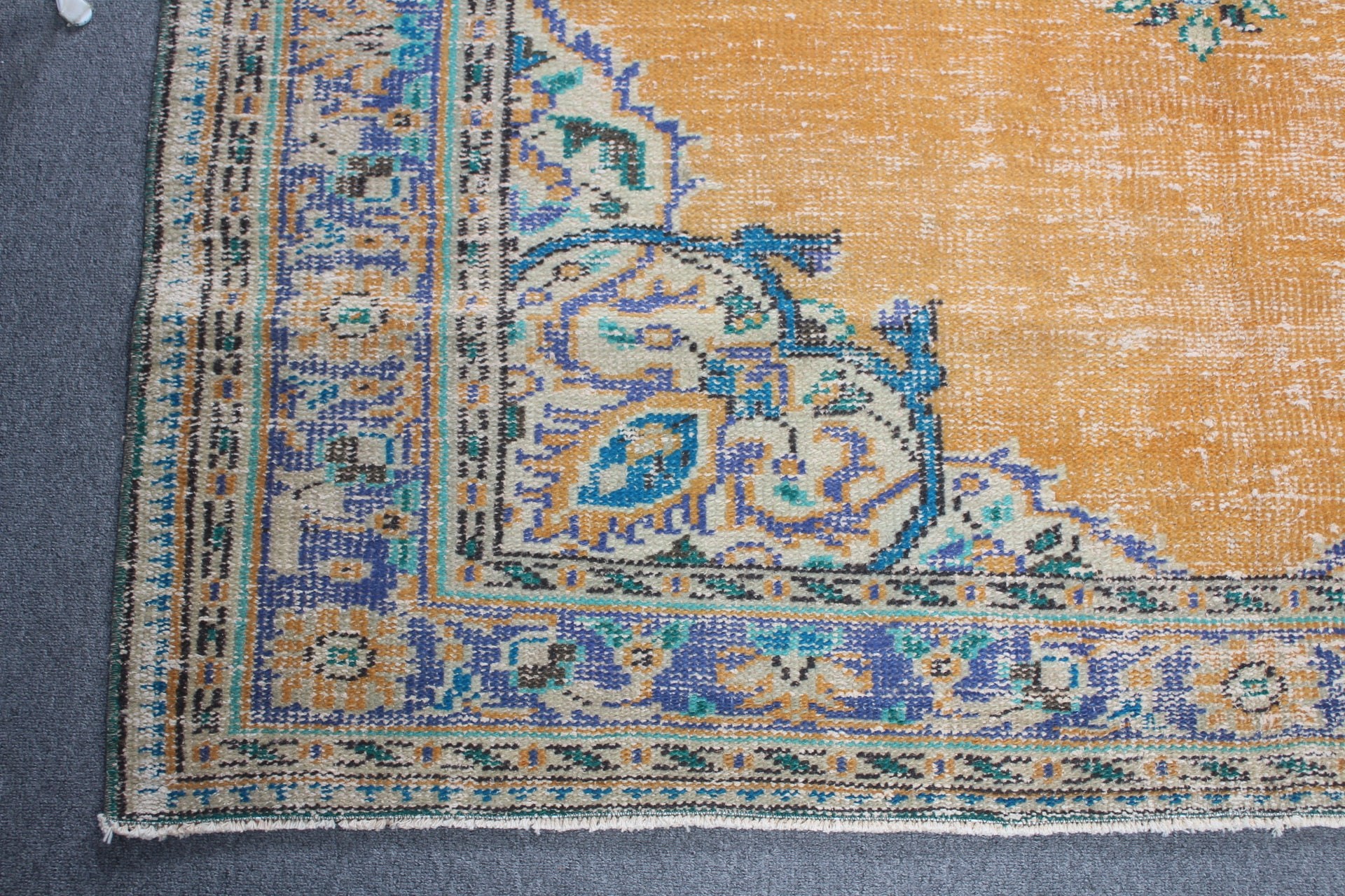 5.5x9 ft Büyük Halılar, Yemek Odası Halıları, Yatak Odası Halıları, Türk Halısı, Yatak Odası Halısı, Vintage Halılar, Sarı Fas Halısı, Anadolu Halıları