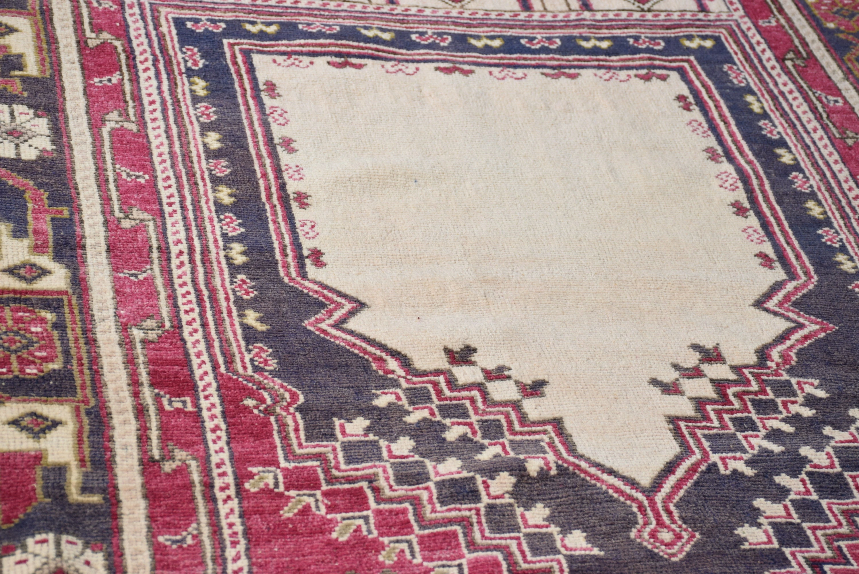 Pink Oriental Rug, Nursery Rug, Rugs for Nursery, Anatolian Rugs, Bedroom Rugs, 4x6 ft Accent Rugs, Vintage Rug, Turkish Rug, Wool Rugs