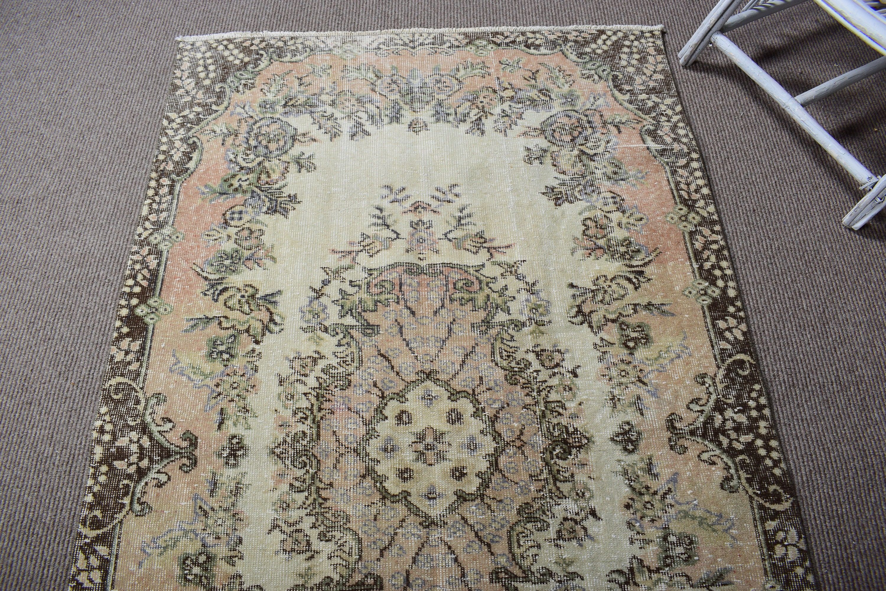 Boho Halı, Fas Halısı, Bej Açıklama Halıları, Yatak Odası Halısı, Vintage Alan Halıları, Vintage Halı, 3.8x6.7 ft Alan Halıları, Türk Halısı, Açıklama Halısı