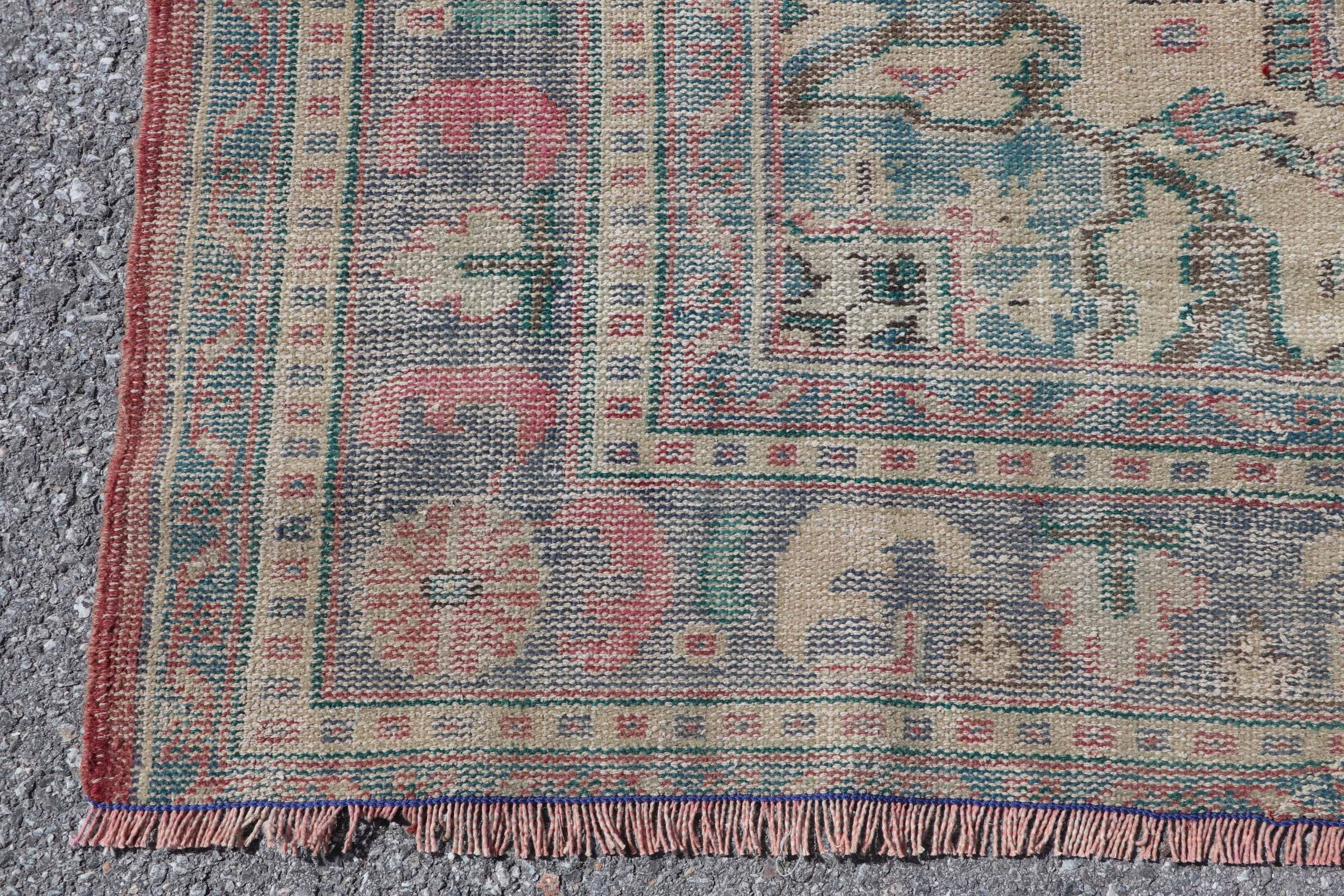 Oturma Odası Halıları, Ev Dekorasyonu Halısı, Dış Mekan Halısı, Kırmızı Oushak Halıları, Vintage Halılar, Salon Halısı, 7.5x10.4 ft Büyük Boy Halılar, Yer Halısı, Türk Halısı