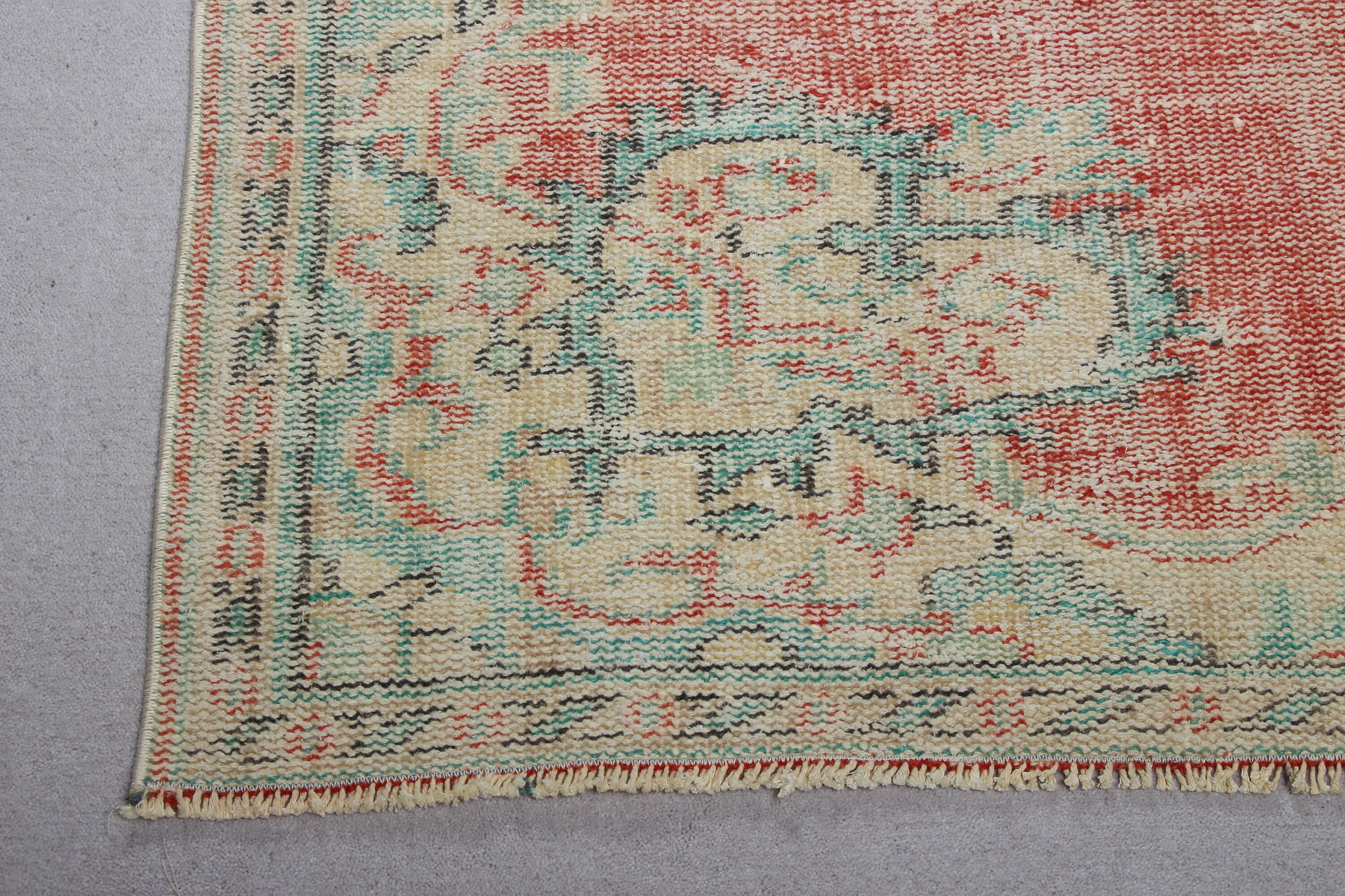 Vintage Halı, Türk Halısı, Yatak Odası Halısı, Kırmızı Yatak Odası Halısı, Salon Halısı, Oturma Odası Halıları, Türkiye Halıları, 5x8.6 ft Büyük Halı, Anadolu Halısı