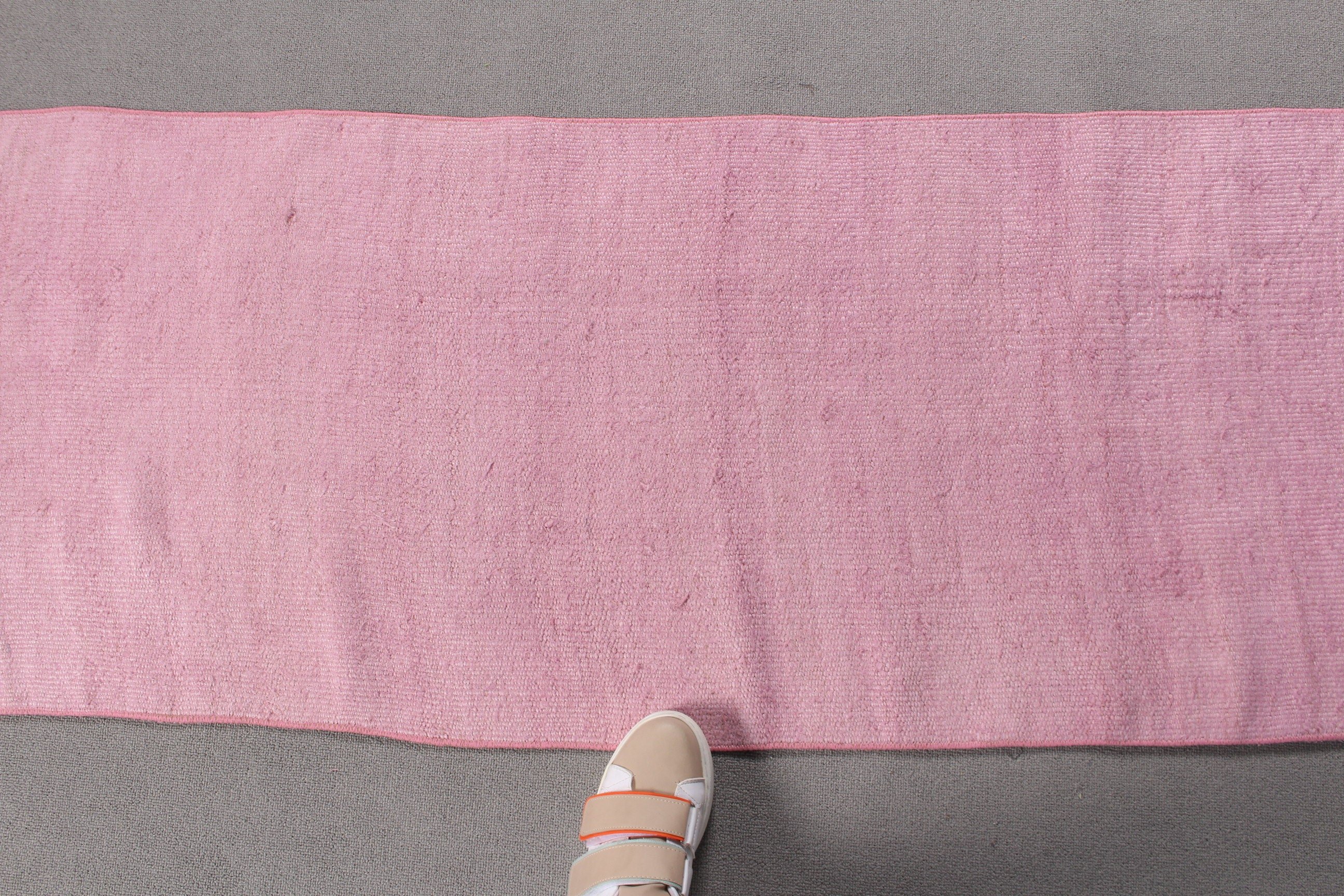 Türk Halısı, Oushak Halısı, Yer Halısı, Eski Halılar, 2x12 ft Runner Halısı, Pembe Oryantal Halı, Sessiz Halı, Merdiven Halısı, Mutfak Halıları, Vintage Halı