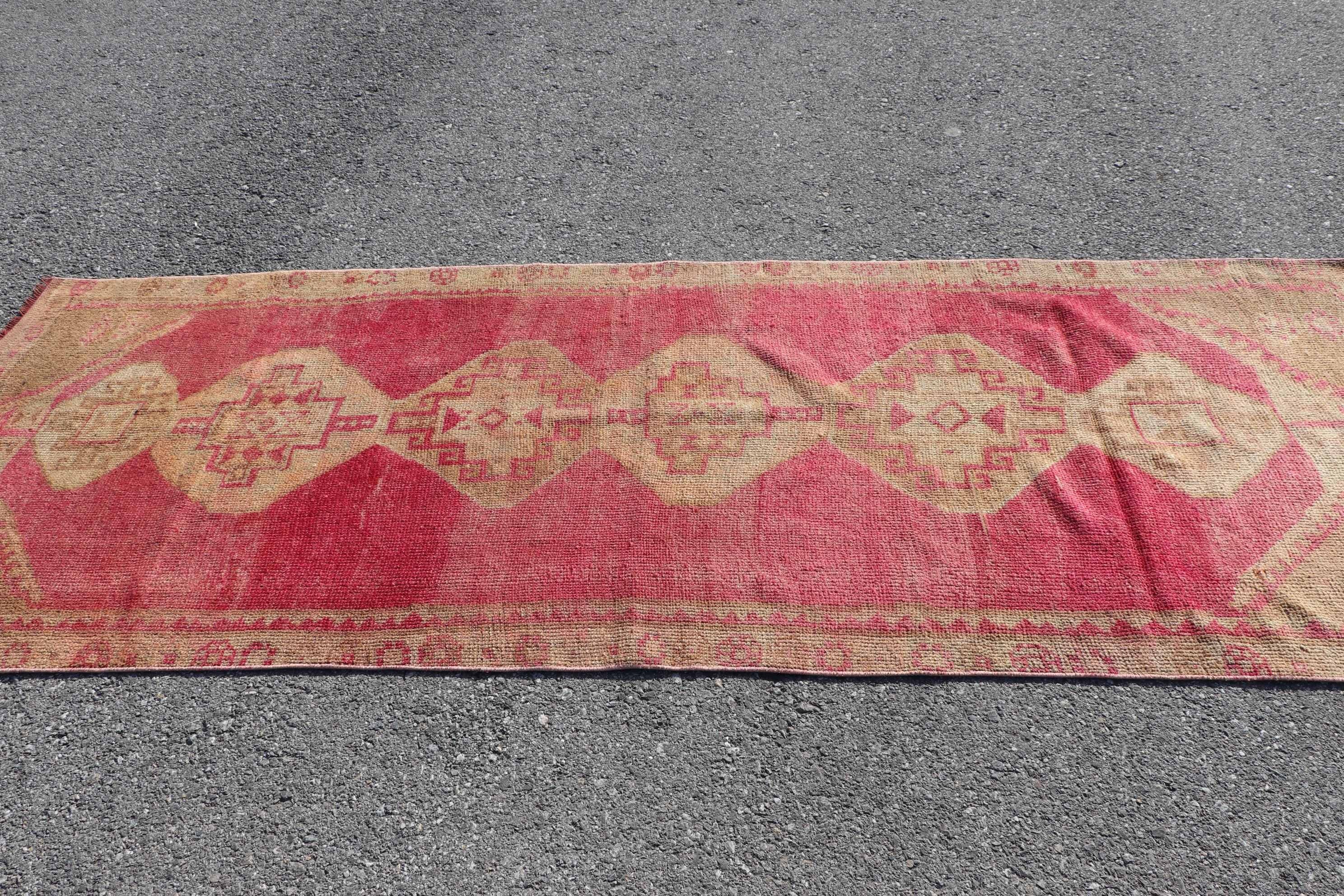 3.2x9.3 ft Runner Rug, Cute Rugs, Anatolian Rug, Corridor Rugs, Brown Moroccan Rugs, Rugs for Stair, Turkish Rug, Oriental Rug, Vintage Rug