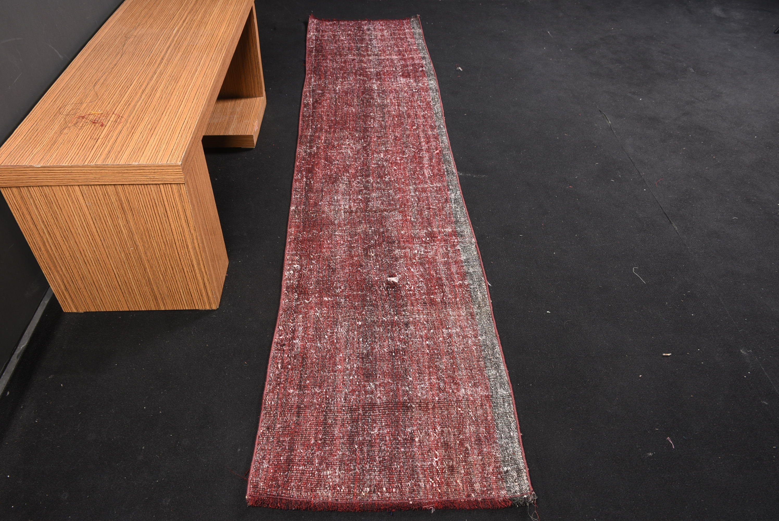 Kilim, Turkish Rug, 2x9.3 ft Runner Rug, Stair Rug, Kitchen Rug, Vintage Rug, Wool Rug, Red Cool Rug, Rugs for Hallway, Corridor Rug