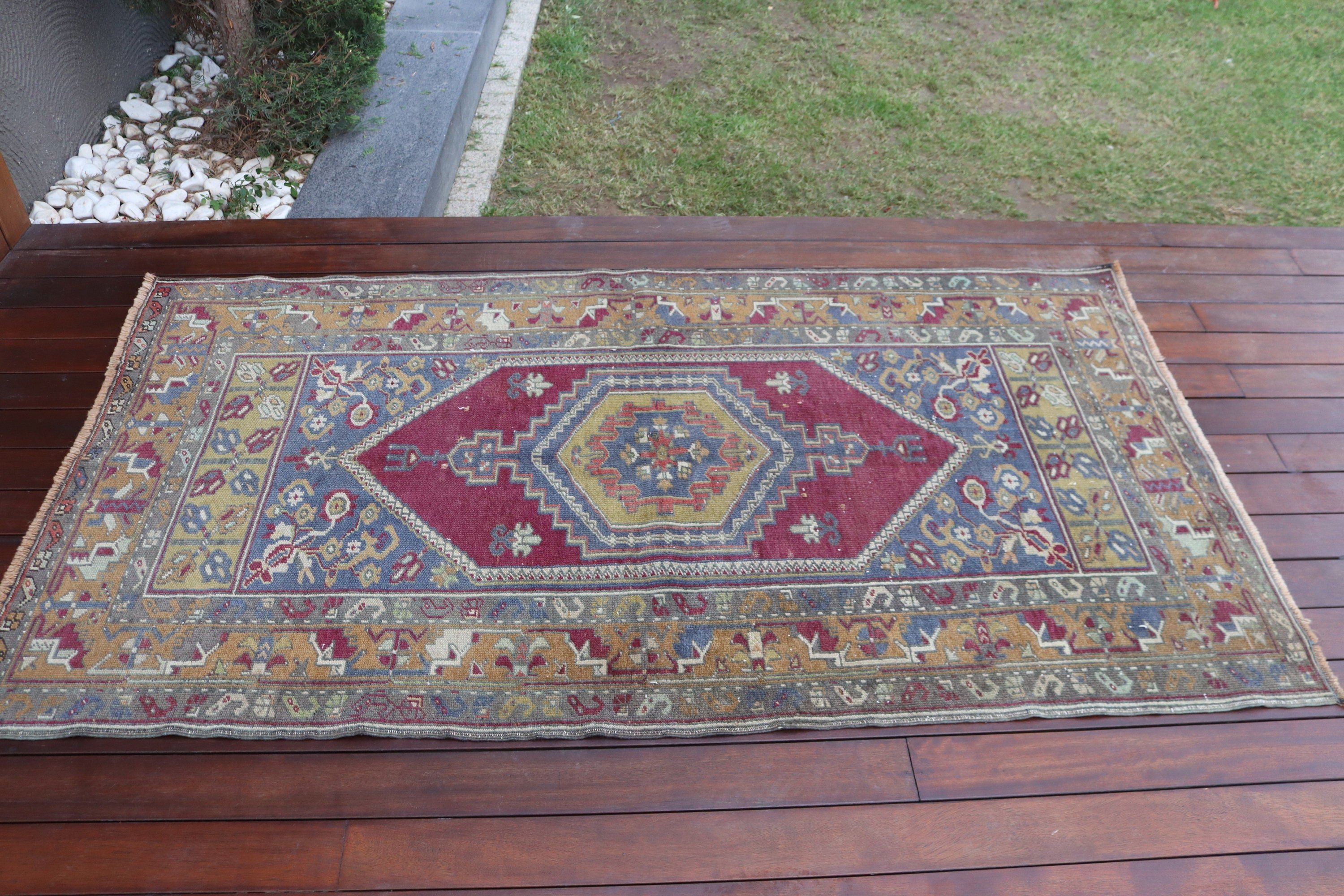 Türkiye Halıları, 3.3x6.2 ft Aksan Halıları, Dekoratif Halılar, Yeşil Soğuk Halı, Türk Halıları, Yatak Odası Halıları, Modern Halı, Vintage Halı, Lüks Halı