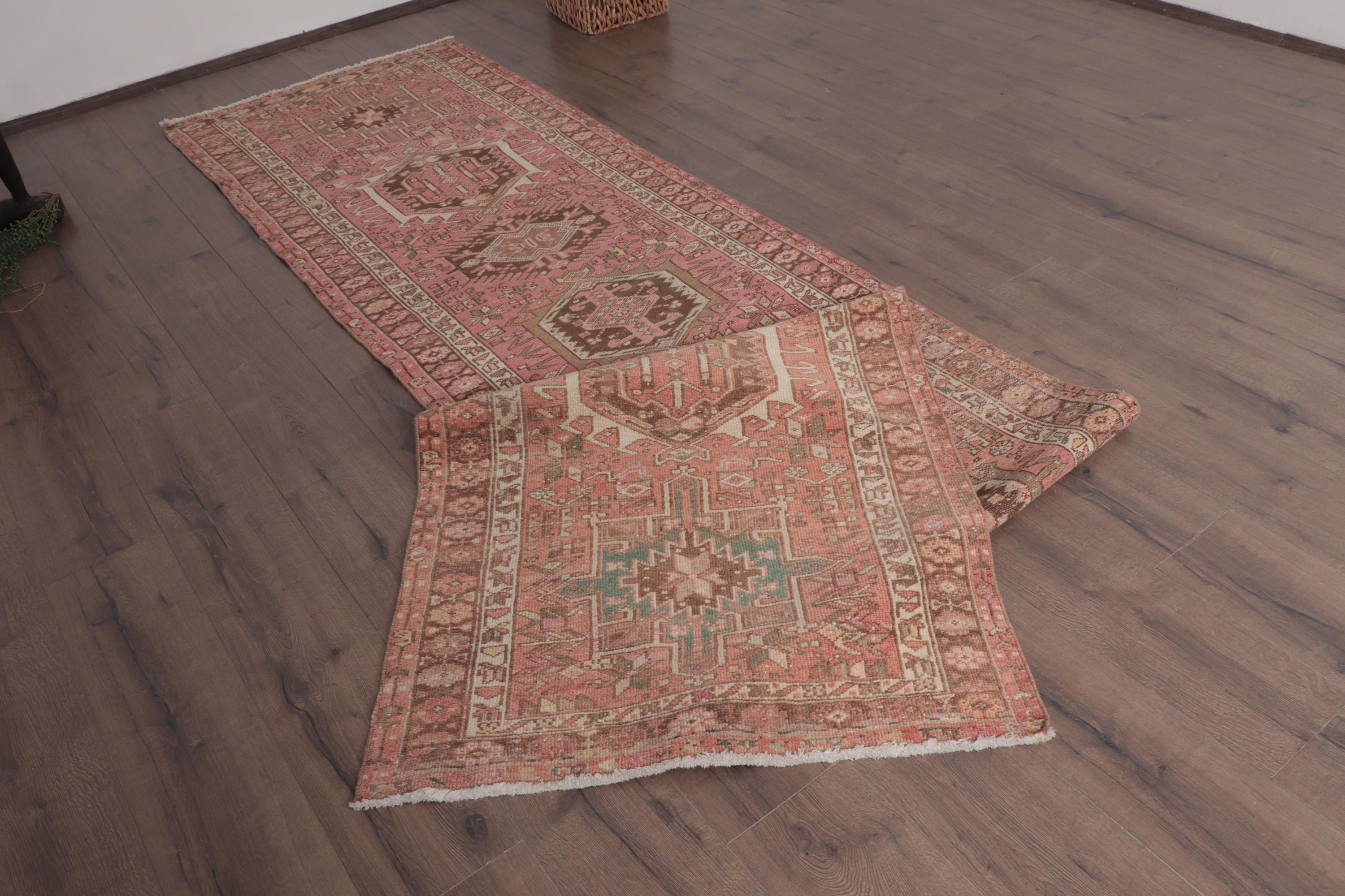 Türk Halıları, El Dokuma Halı, 3x13,5 ft Yolluk Halı, Vintage Halı, Pembe Fas Halısı, Nötr Halılar, Beni Ourain Koşucu Halıları, Merdiven Halıları