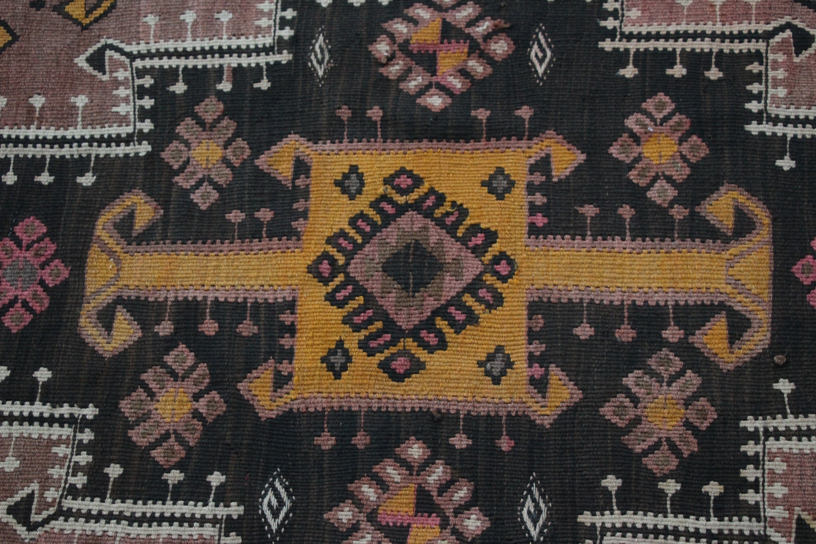 Vintage Halılar, Kahverengi Ev Dekorasyonu Halıları, Türk Halıları, Kilim, Koridor Halısı, Oryantal Halılar, 4.8x14.1 ft Yolluk Halısı, Mutfak Halıları